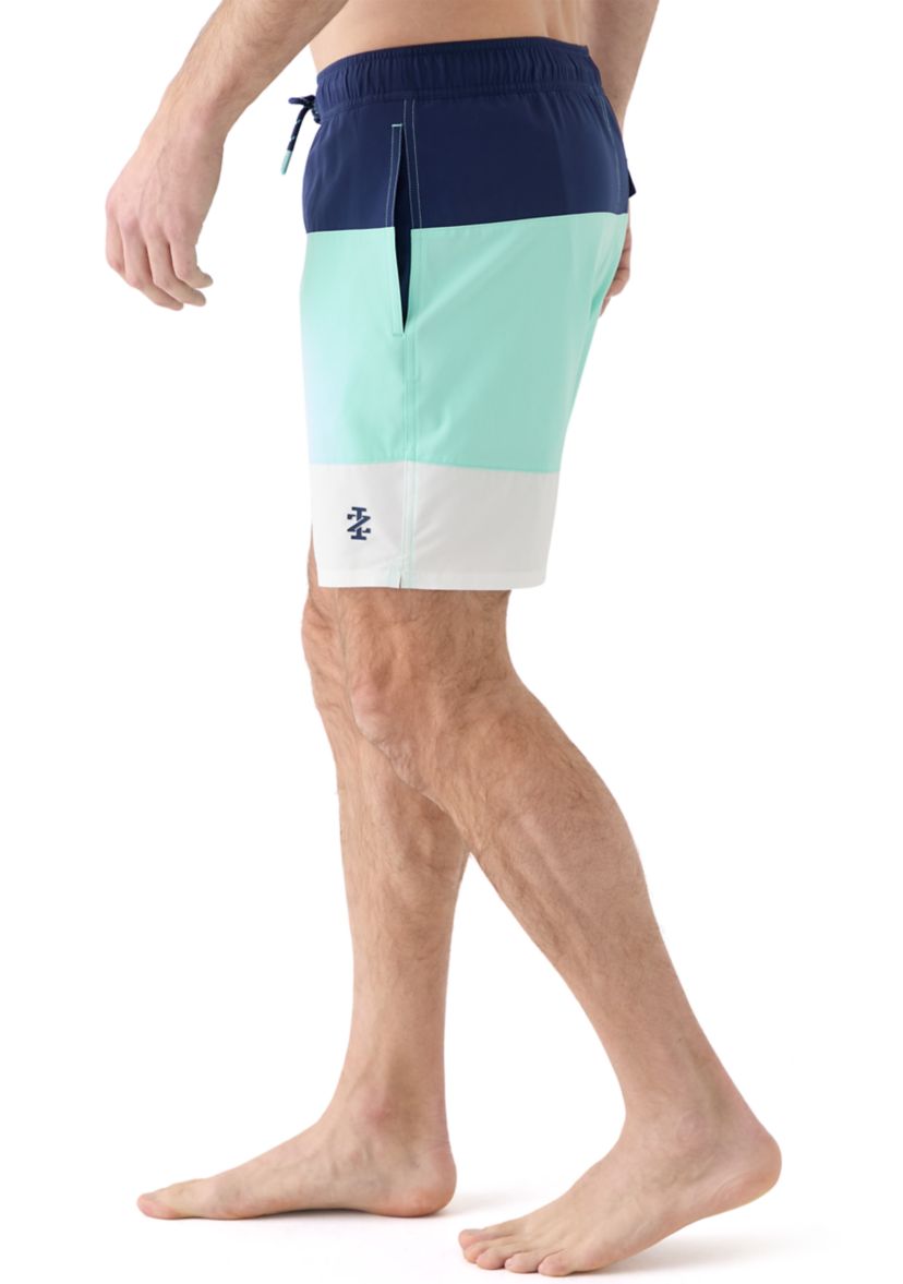 Color Block Swim Trunks