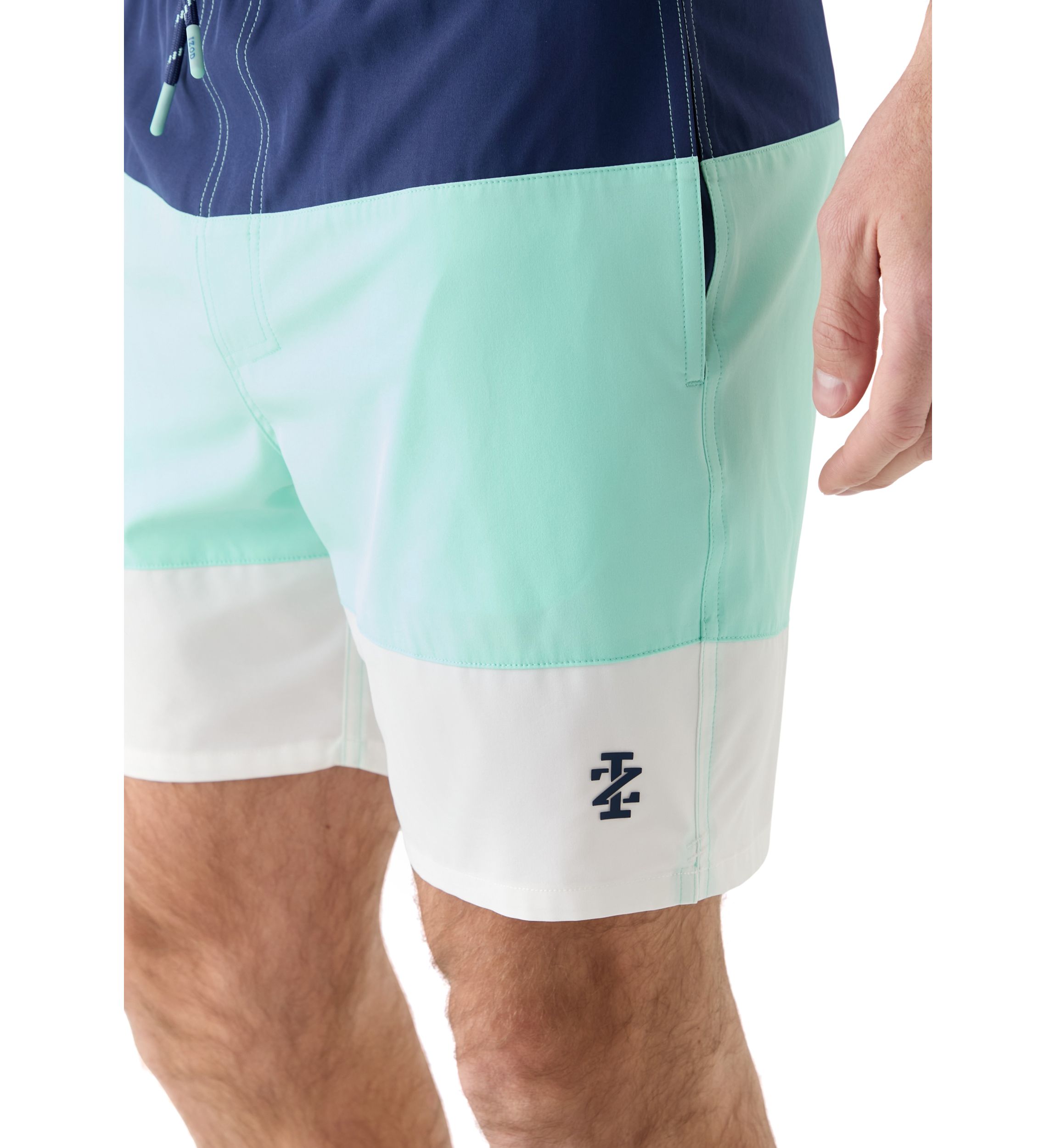 Color Block Swim Trunks