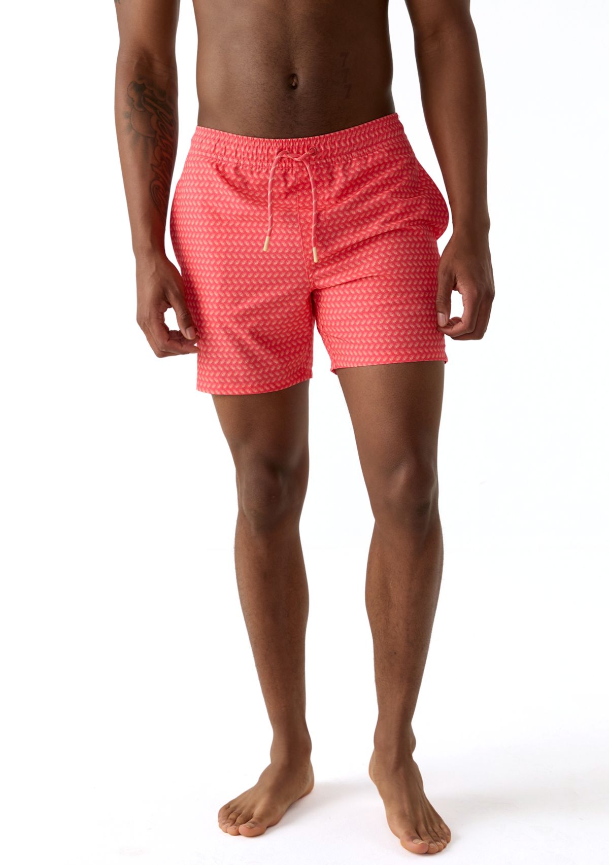 17" Printed Swim Trunks