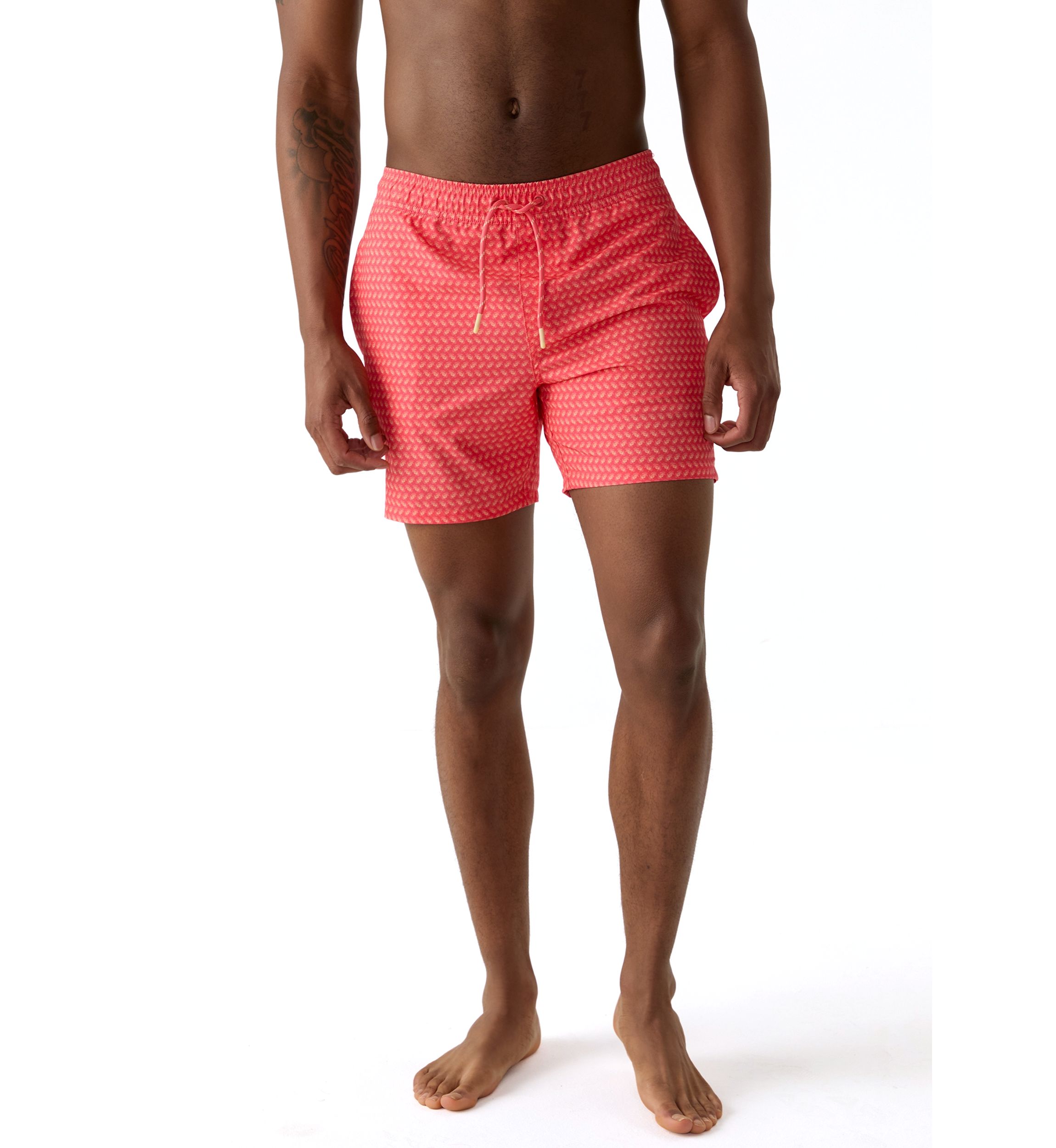 17" Printed Swim Trunks