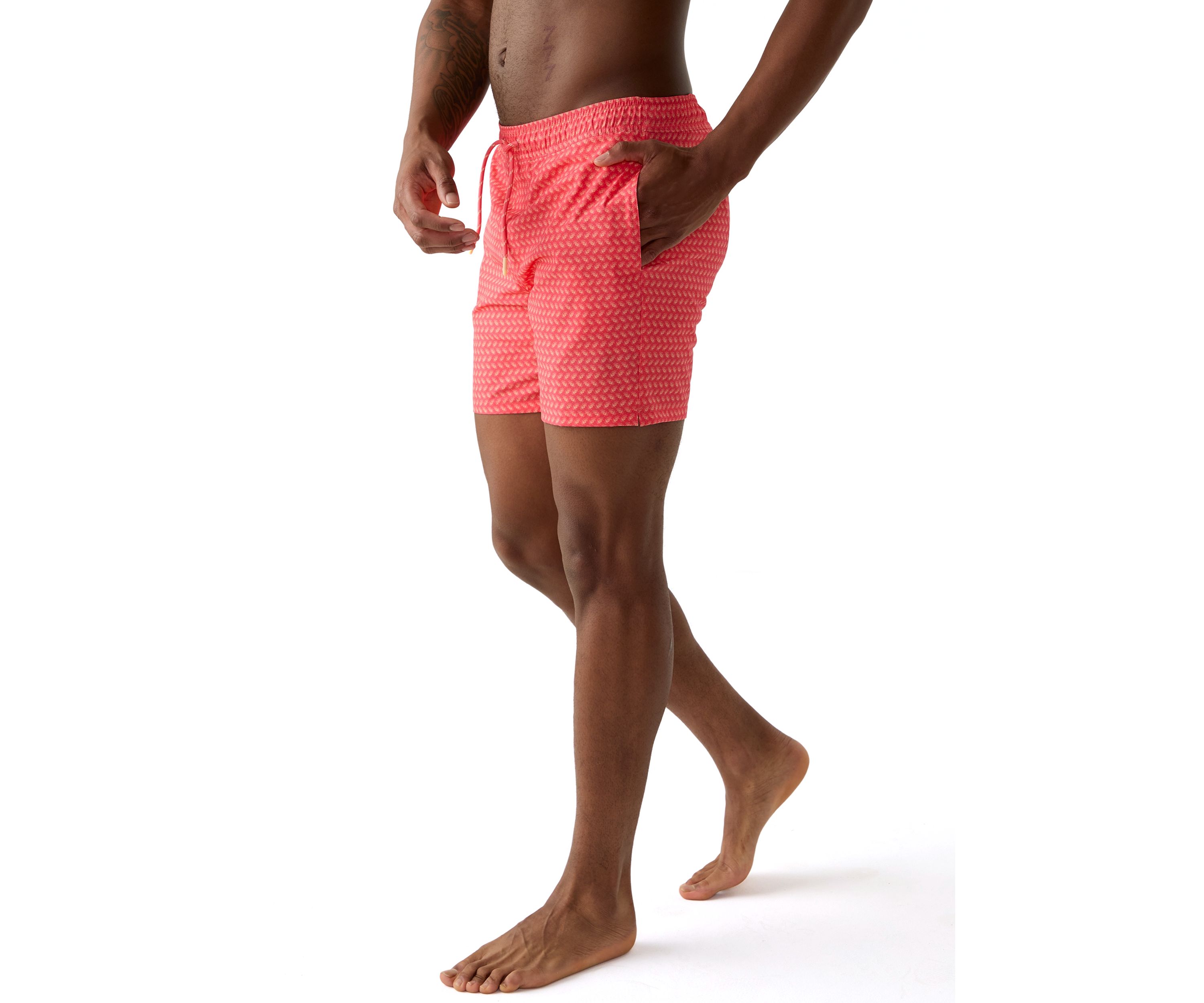 17" Printed Swim Trunks