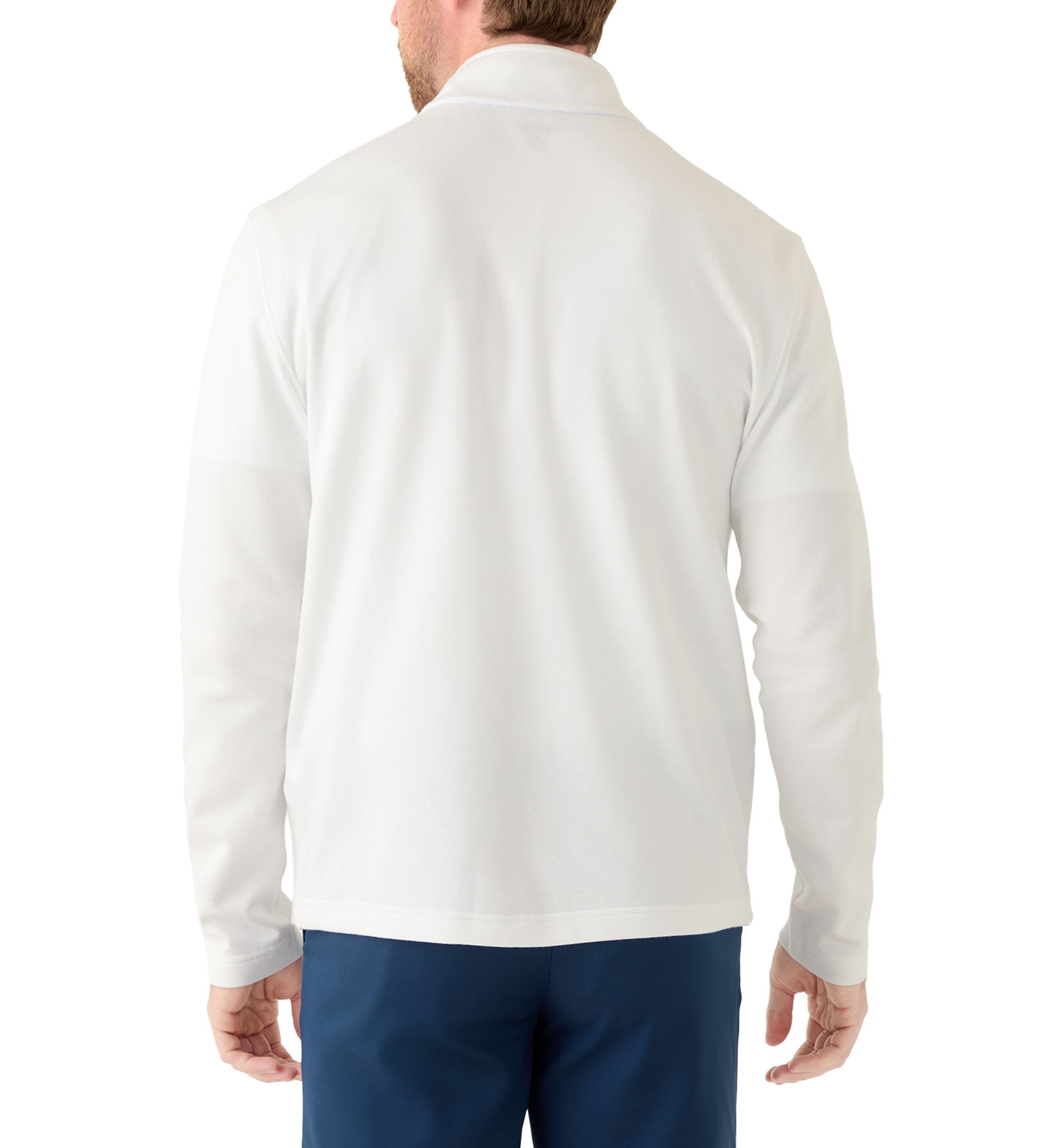 men's long sleeve pullover dress shirts YYDGH Men's Muscle Dress Shirts Slim Fit Stretch Long Sleeve Casual Button  Down Shirt(White,L)