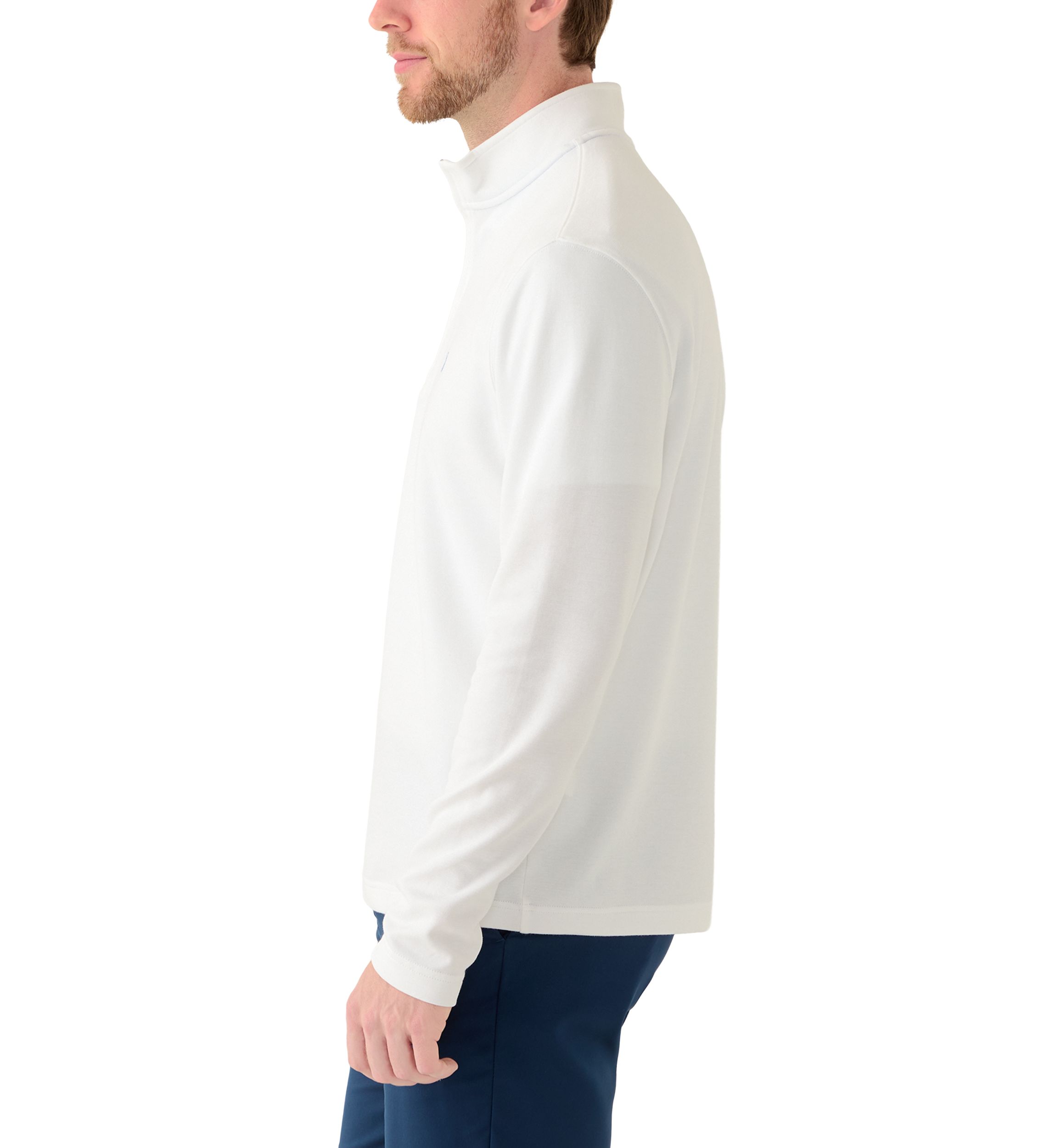 IZOD Men's Long Sleeve Feeder Striped 1/4 Zip Pullover | Belk