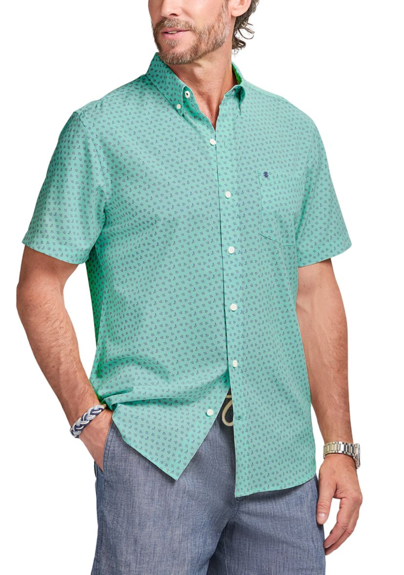 IZOD Men's Breeze Short Sleeve Button Down Shirt | Belk