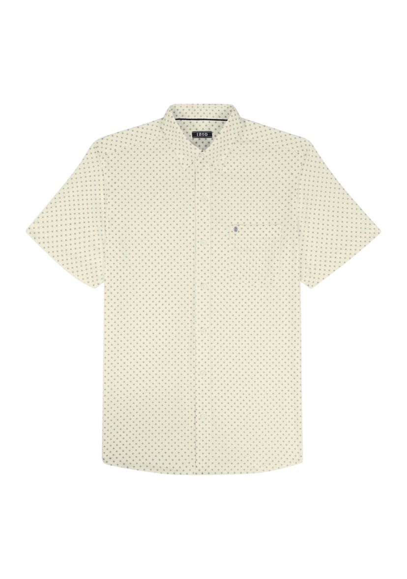 IZOD Big & Tall Breeze Short Sleeve Button Down Printed Shirt | Belk