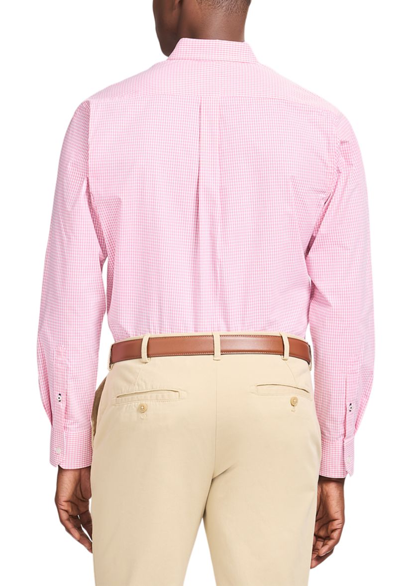 IZOD Men's Long Sleeve Performance Comfort Woven Button Down Shirt