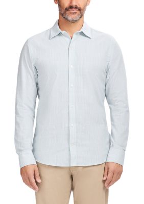 IZOD Men's Luxury Long-Sleeve Button-Down Shirt, 2XL