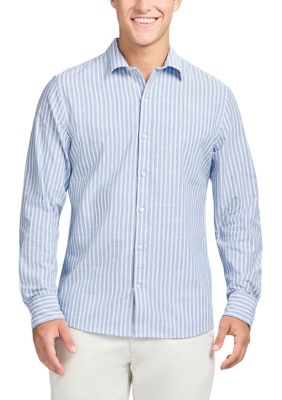 IZOD Men's Luxury Long-Sleeve Button-Down Shirt, 2XL