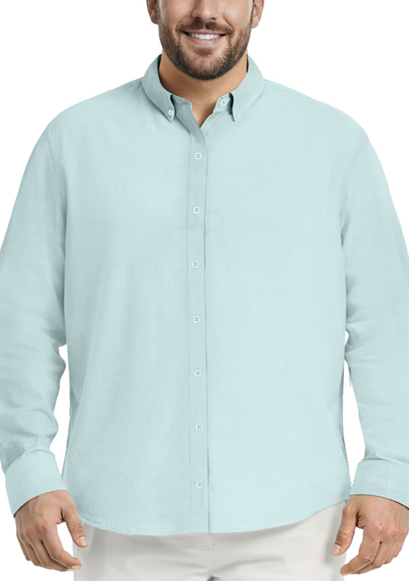 Big & Tall Luxury Sport L/S Shirt - Twilight Blue Twilight Blue / 4XB