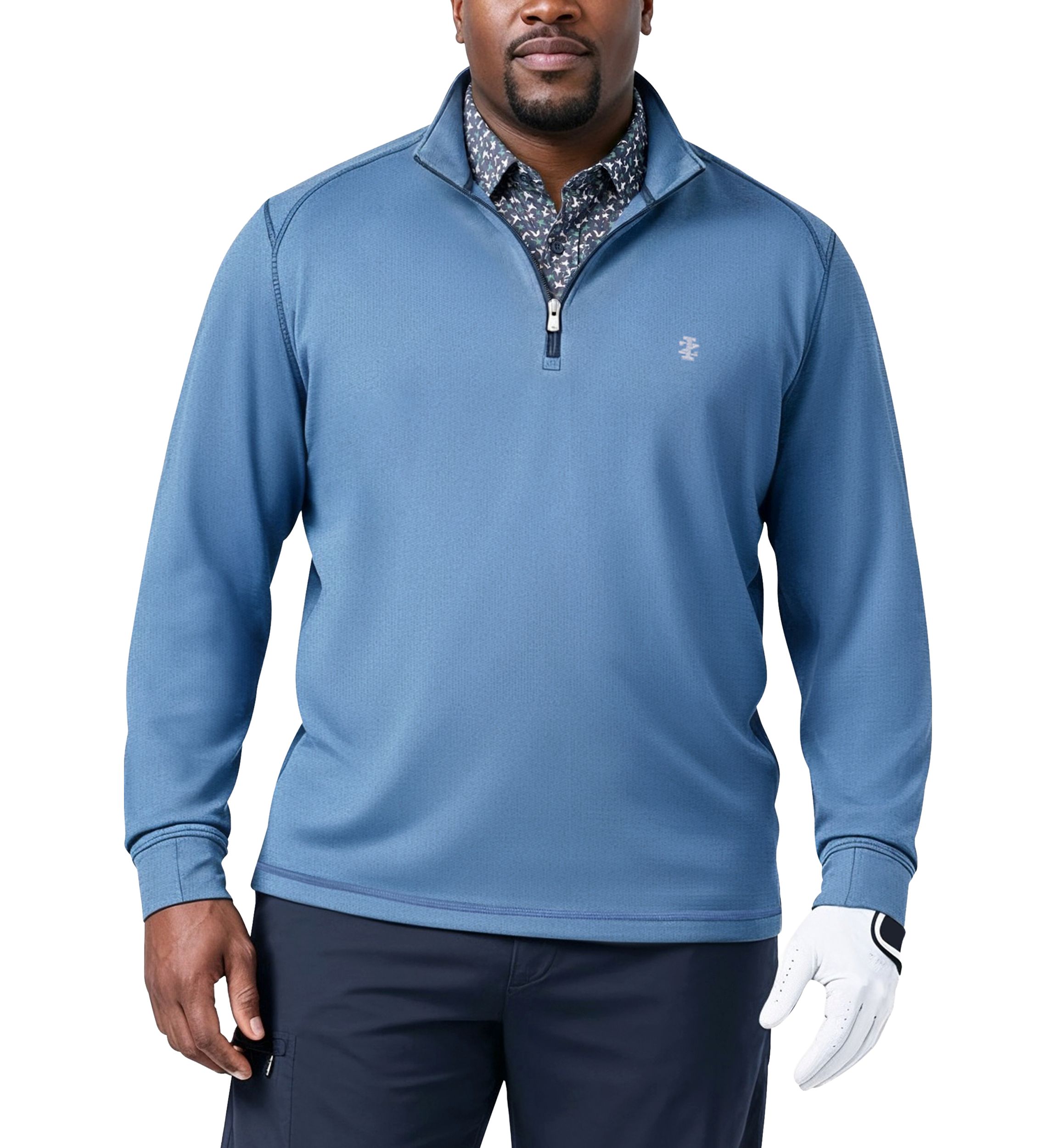 izu. IZOD Big & Tall Swingflex Pro Z1 Mesh 1/4 Zip Sweater | Belk