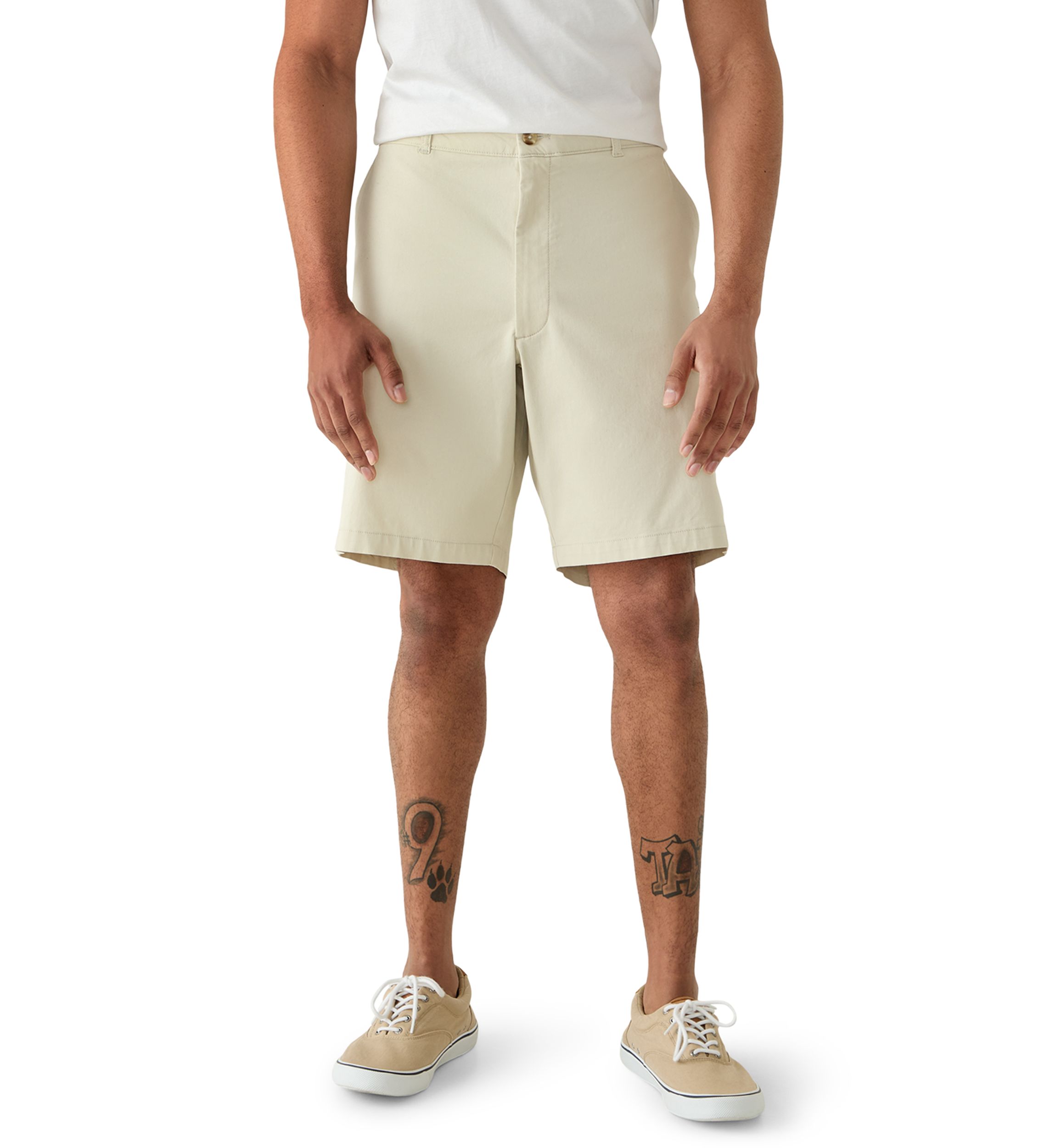 IZOD Big & Tall Flat Front Saltwater Twill Shorts | Belk