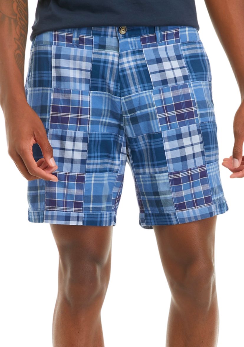 7" Patchwork Print Shorts