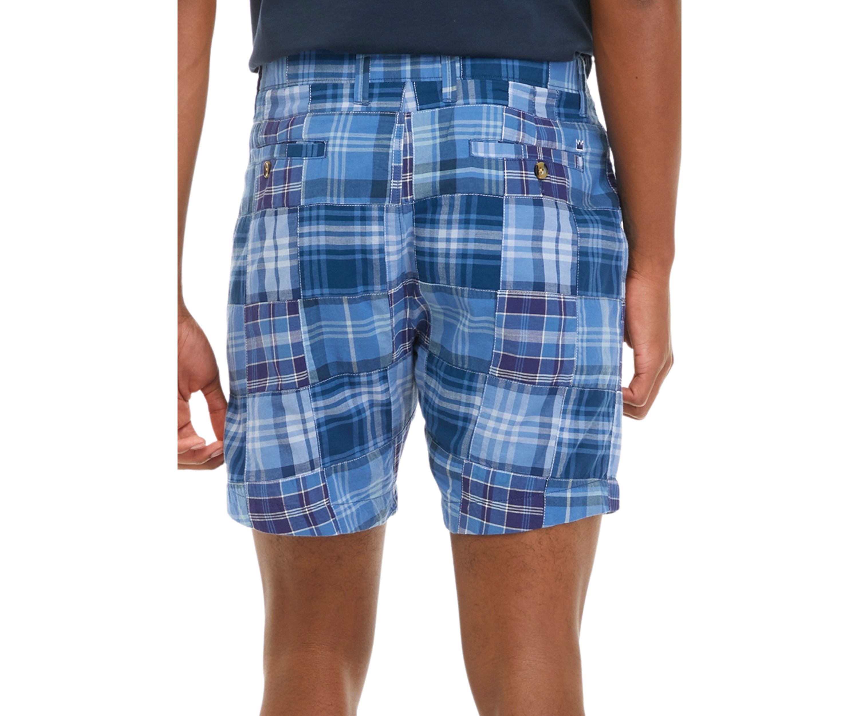 7" Patchwork Print Shorts