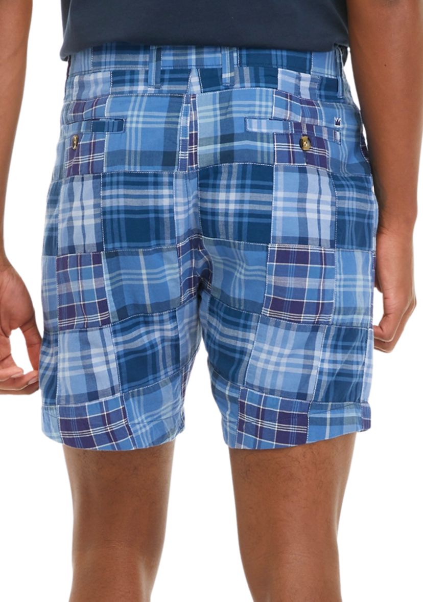 7" Patchwork Print Shorts