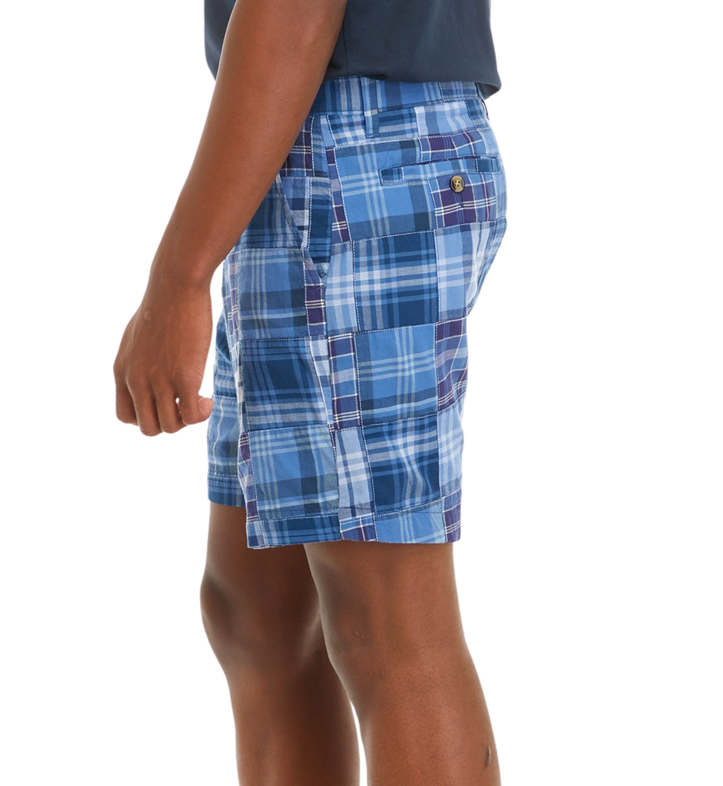 7" Patchwork Print Shorts