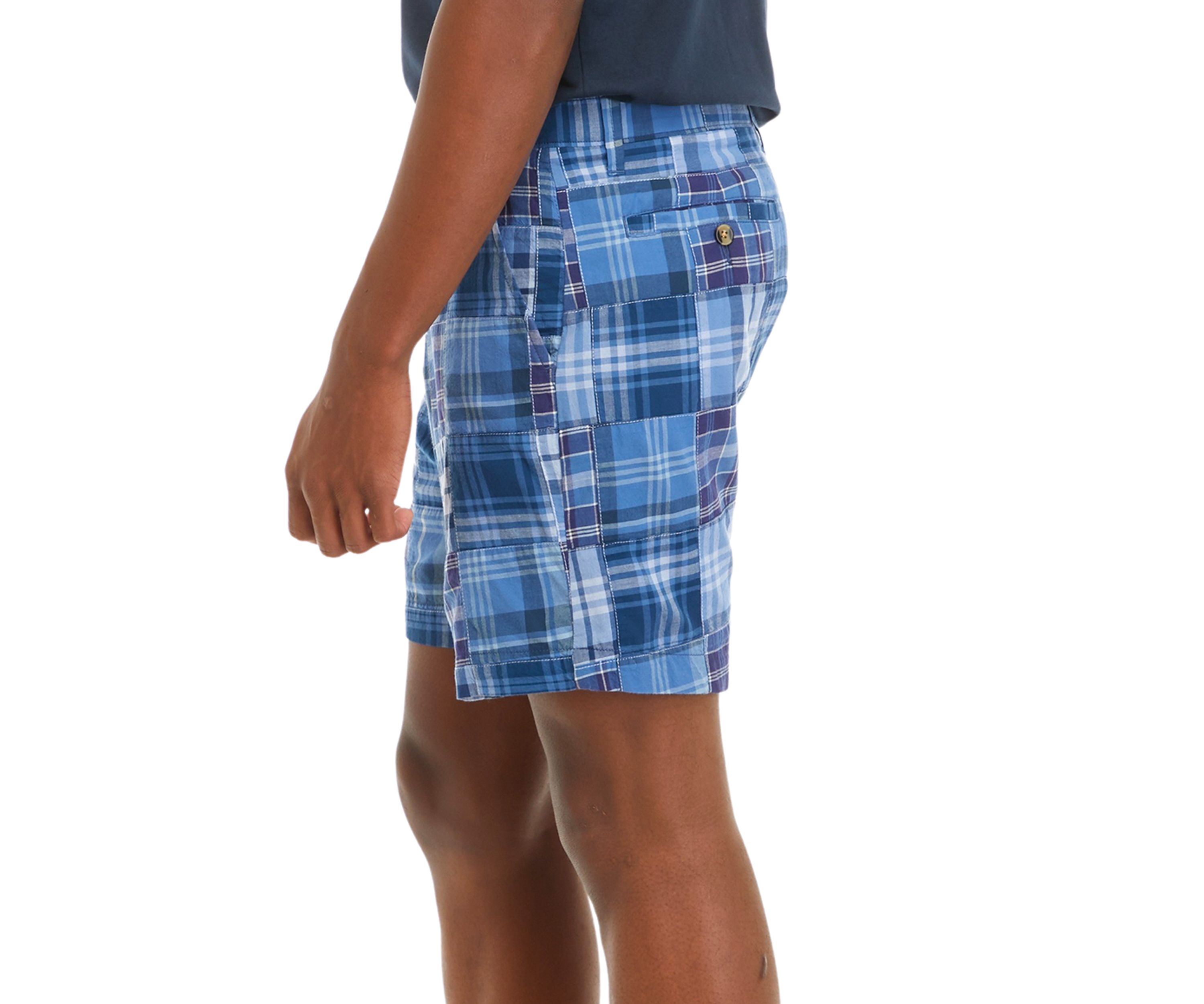 7" Patchwork Print Shorts