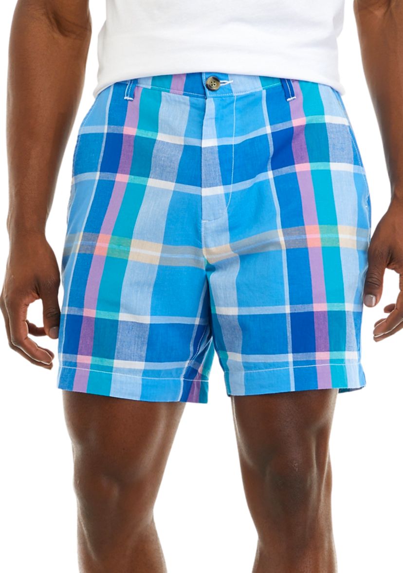 7" Madras Shorts