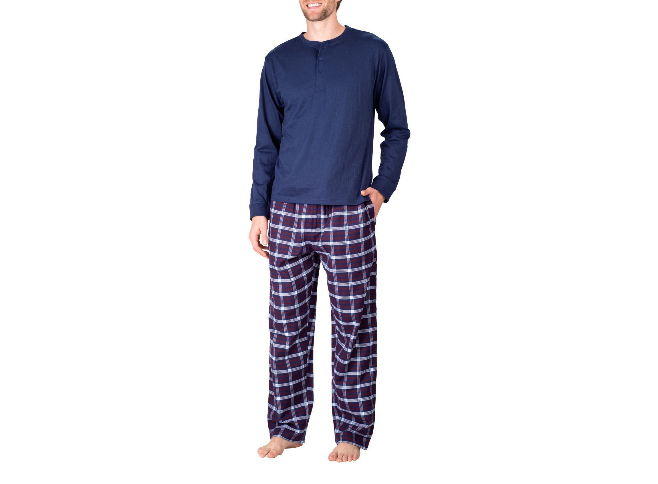 Flannel Pajama Set Sailor Navy and Americana Plaid