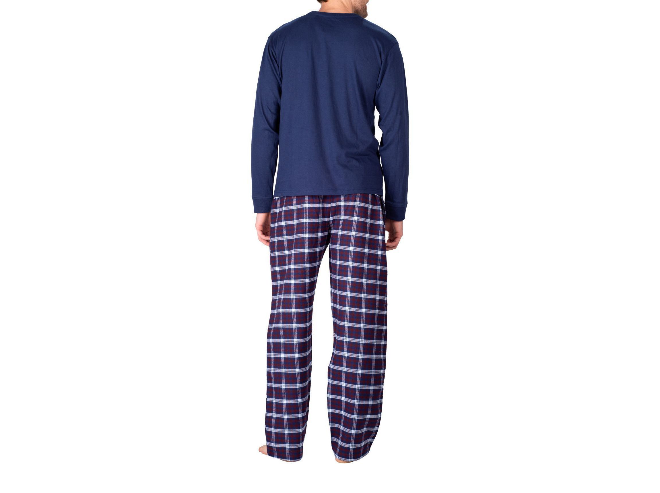 Flannel Pajama Set Sailor Navy and Americana Plaid