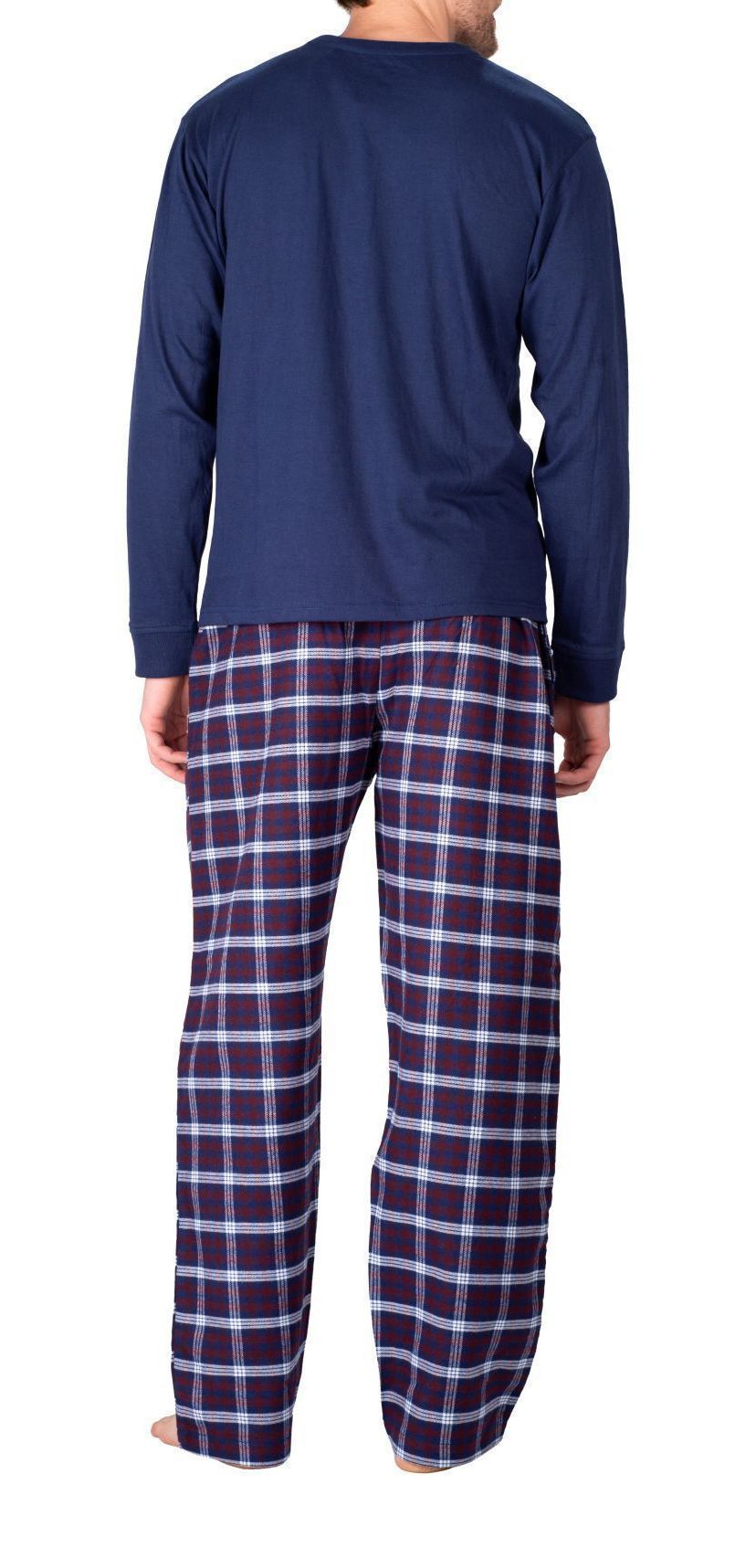 Flannel Pajama Set Sailor Navy and Americana Plaid