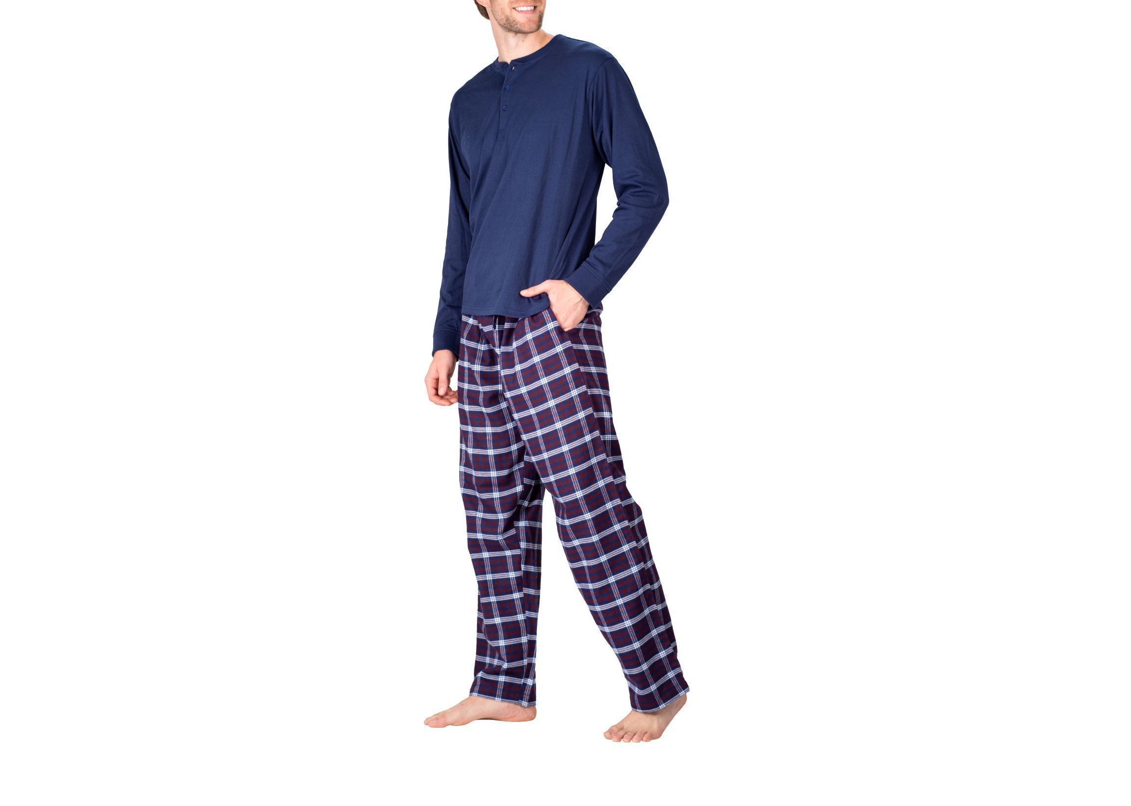 Flannel Pajama Set Sailor Navy and Americana Plaid