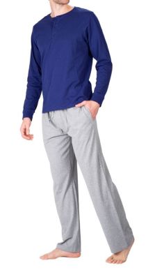 Mens Sleepwear Dropshipping Pajama Set For Mens Cotten Pajamas