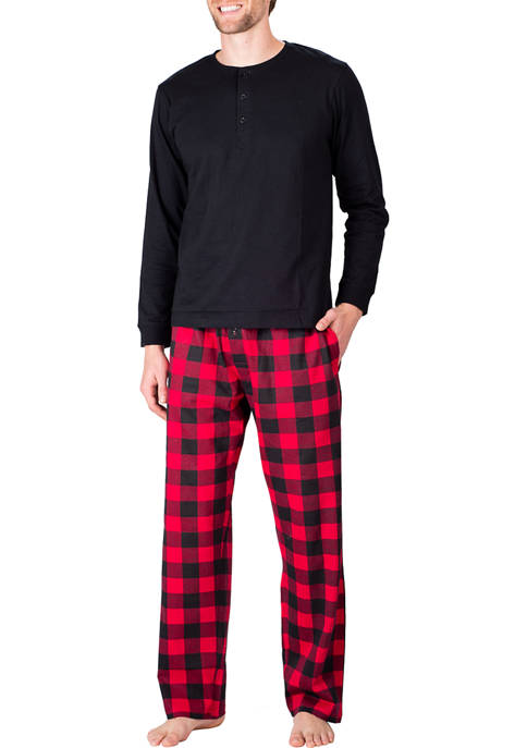 SLEEPHERO Mens Knit Pajama Set
