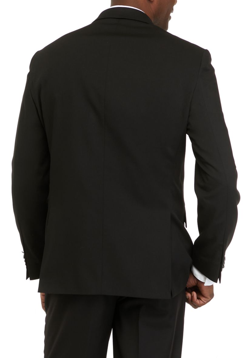 Mens Black Multi Pattern Suit Separate Jacket