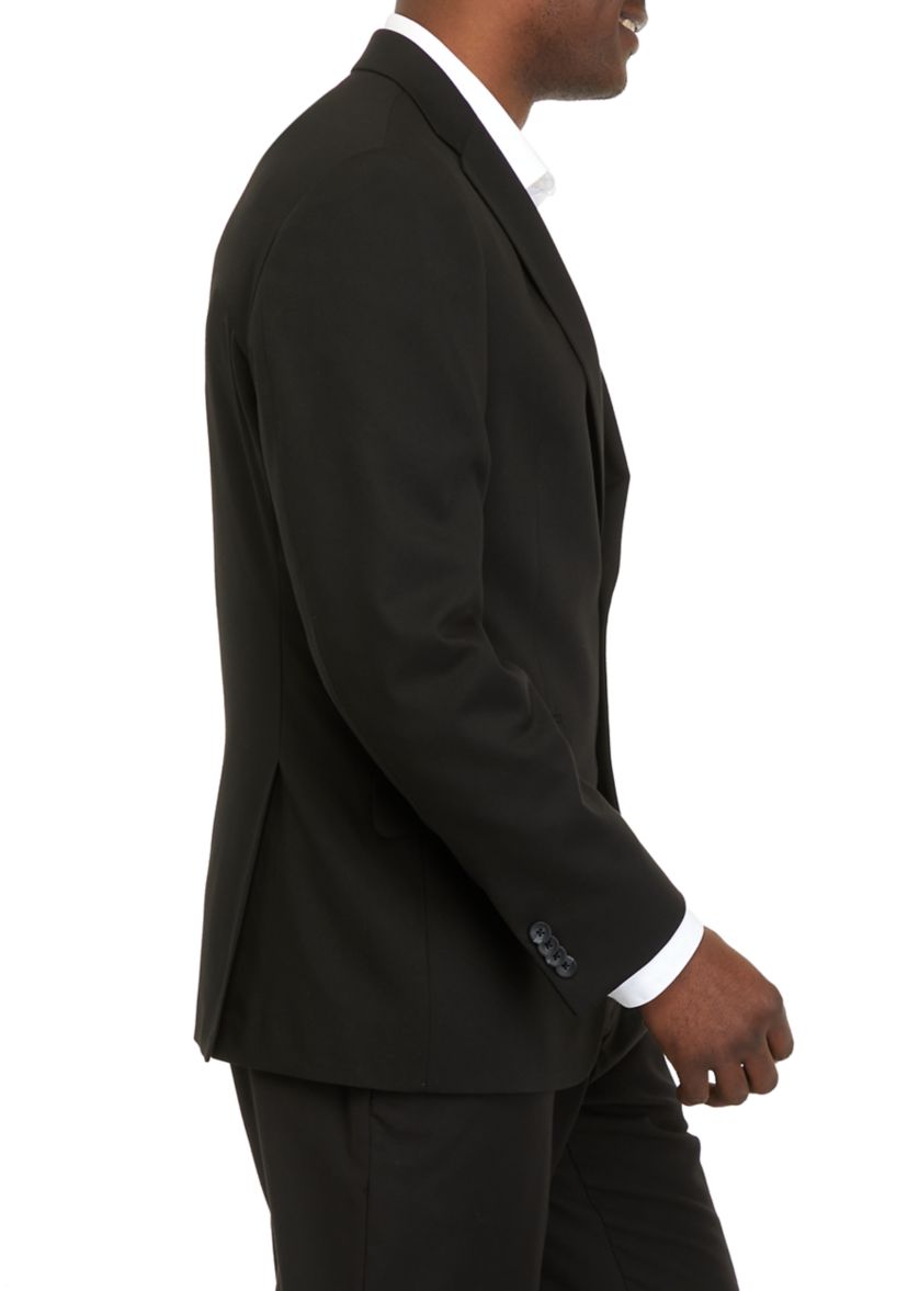 Mens Black Multi Pattern Suit Separate Jacket