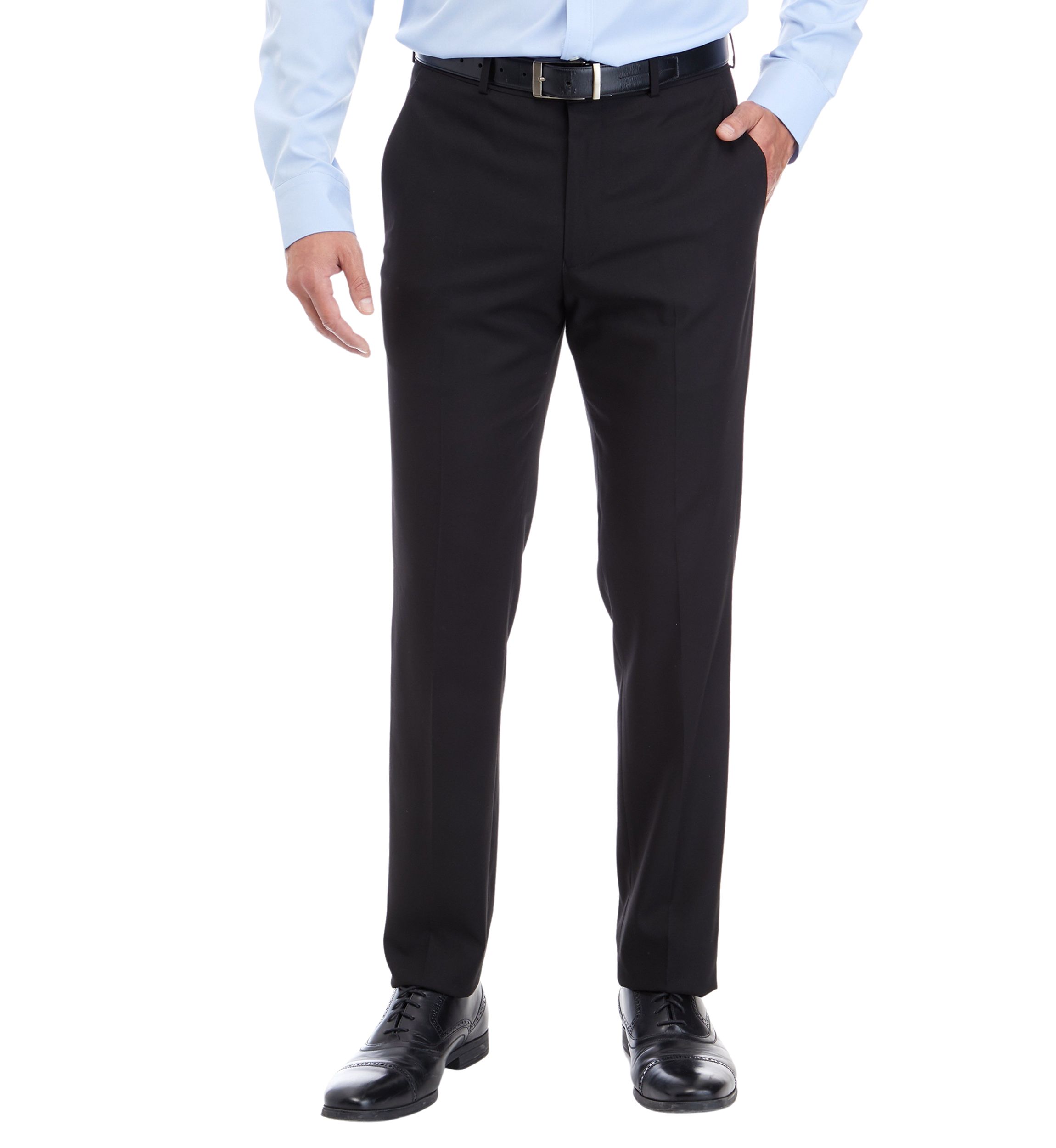 Mens Straight Hem Suit Pants 