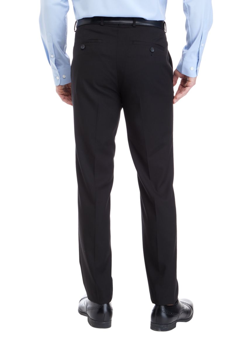 Mens Straight Hem Suit Pants 