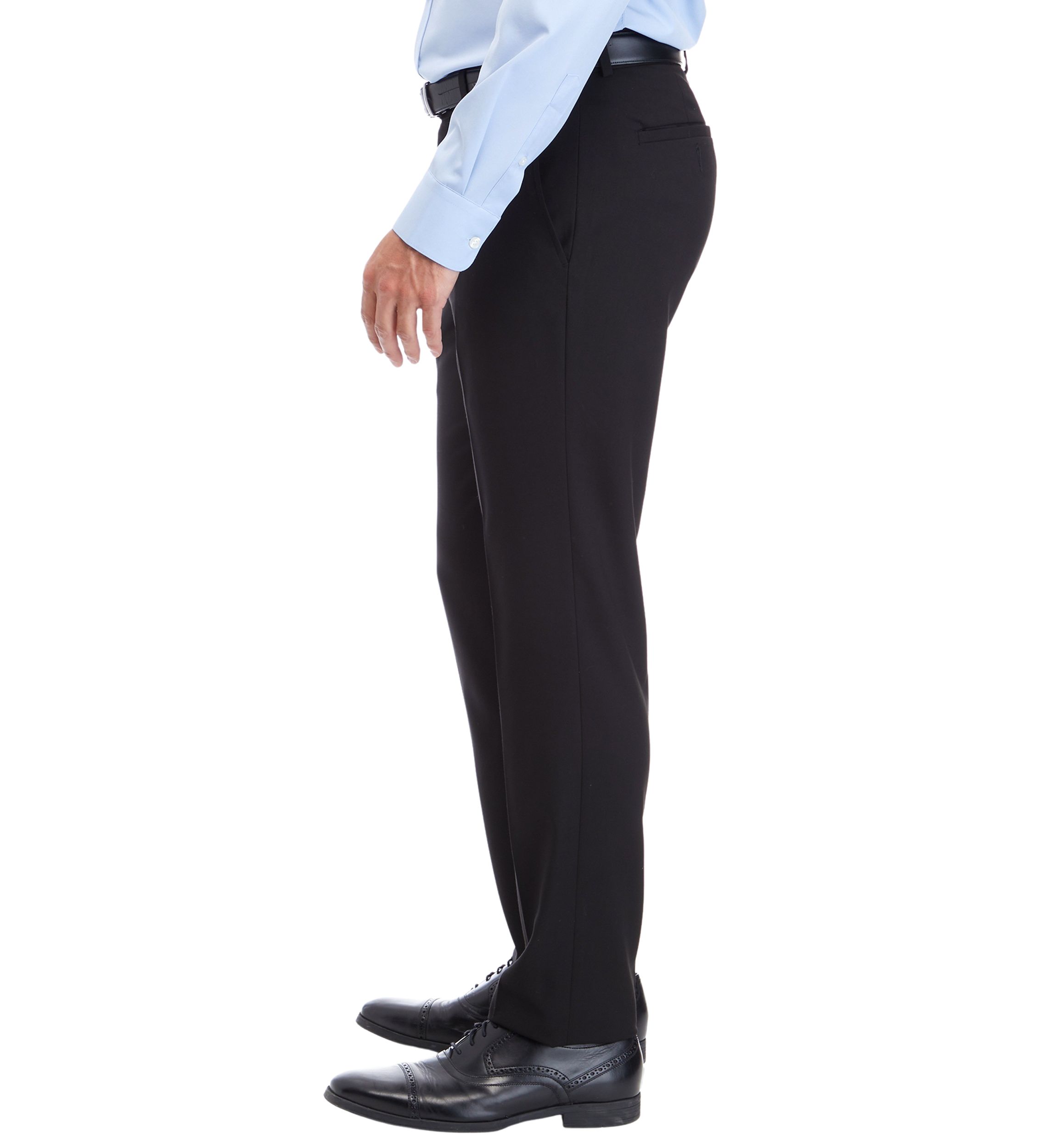 Mens Straight Hem Suit Pants 