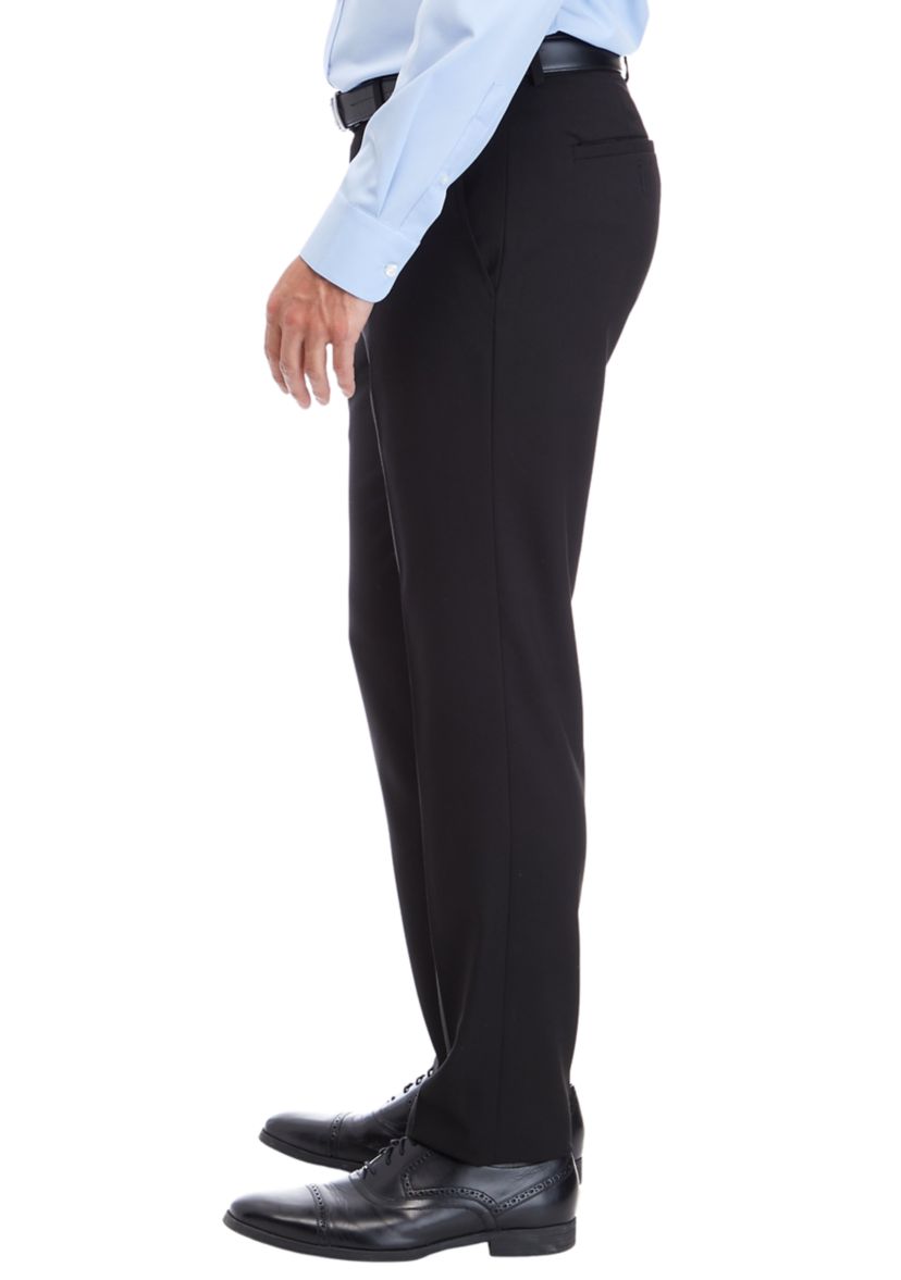 Mens Straight Hem Suit Pants 