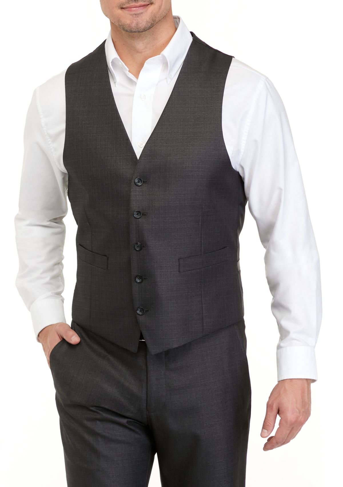 Mens Multi Pattern Suit Separate Vest