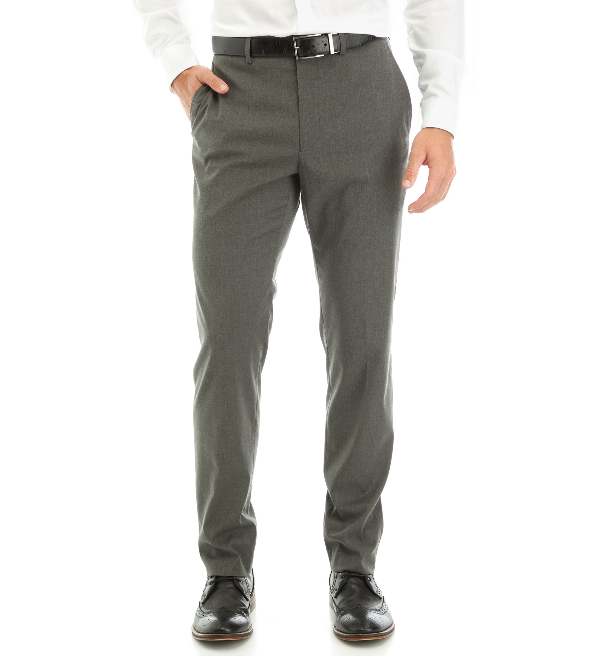 Mens Gray Stripe Pants