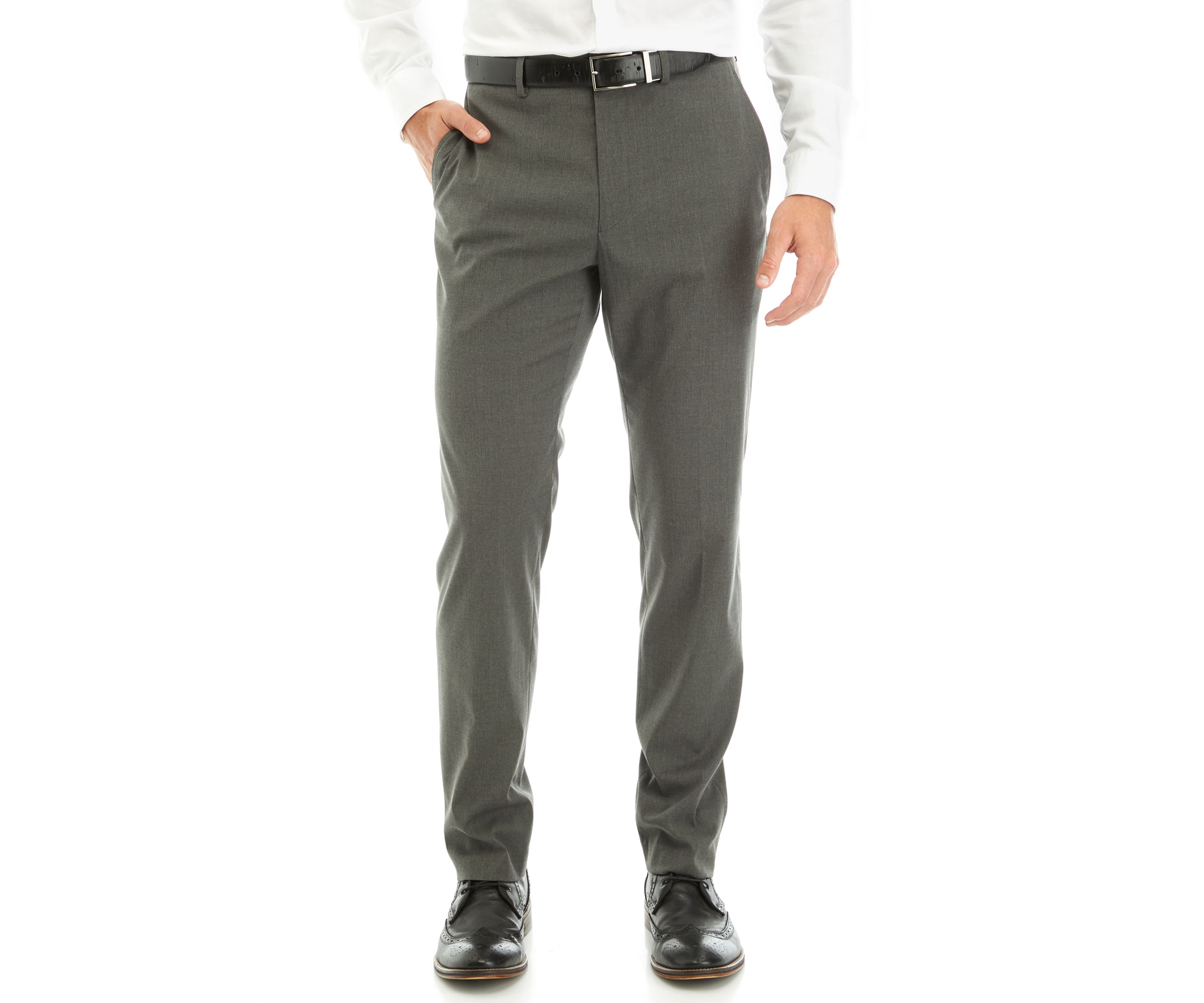 Mens Gray Stripe Pants