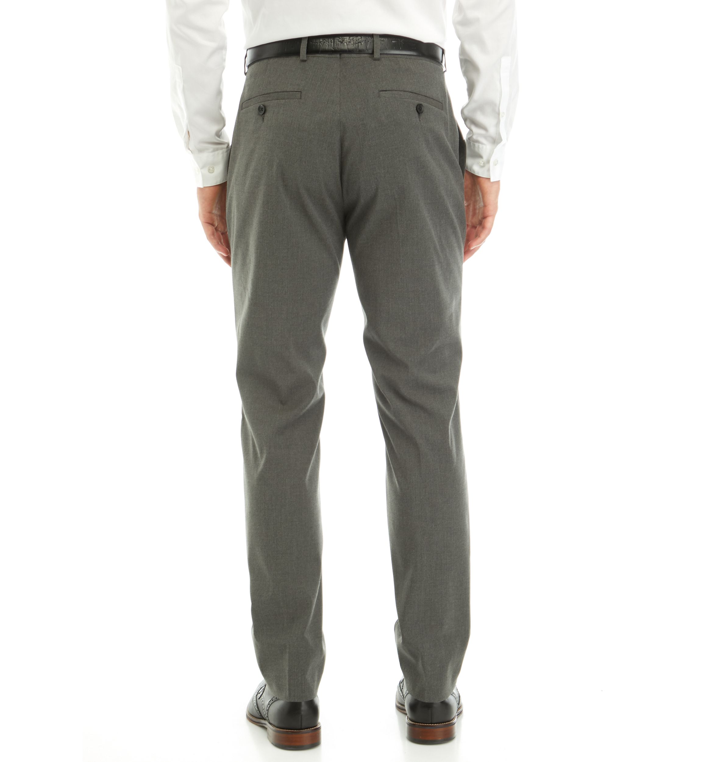 Mens Gray Stripe Pants