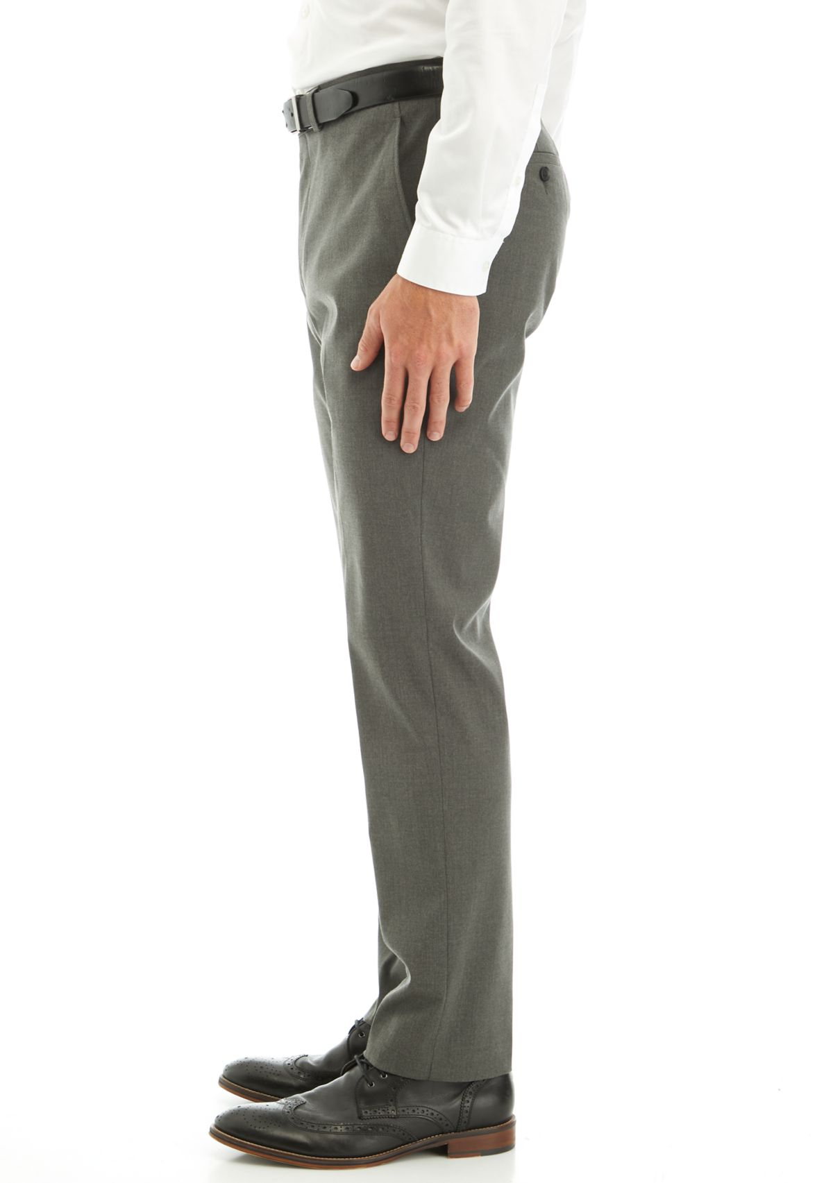 Mens Gray Stripe Pants