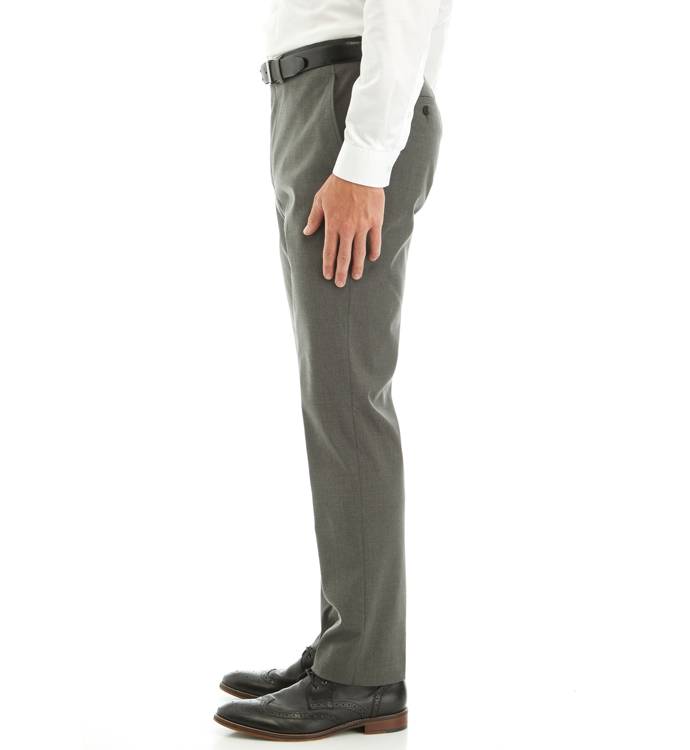 Mens Gray Stripe Pants