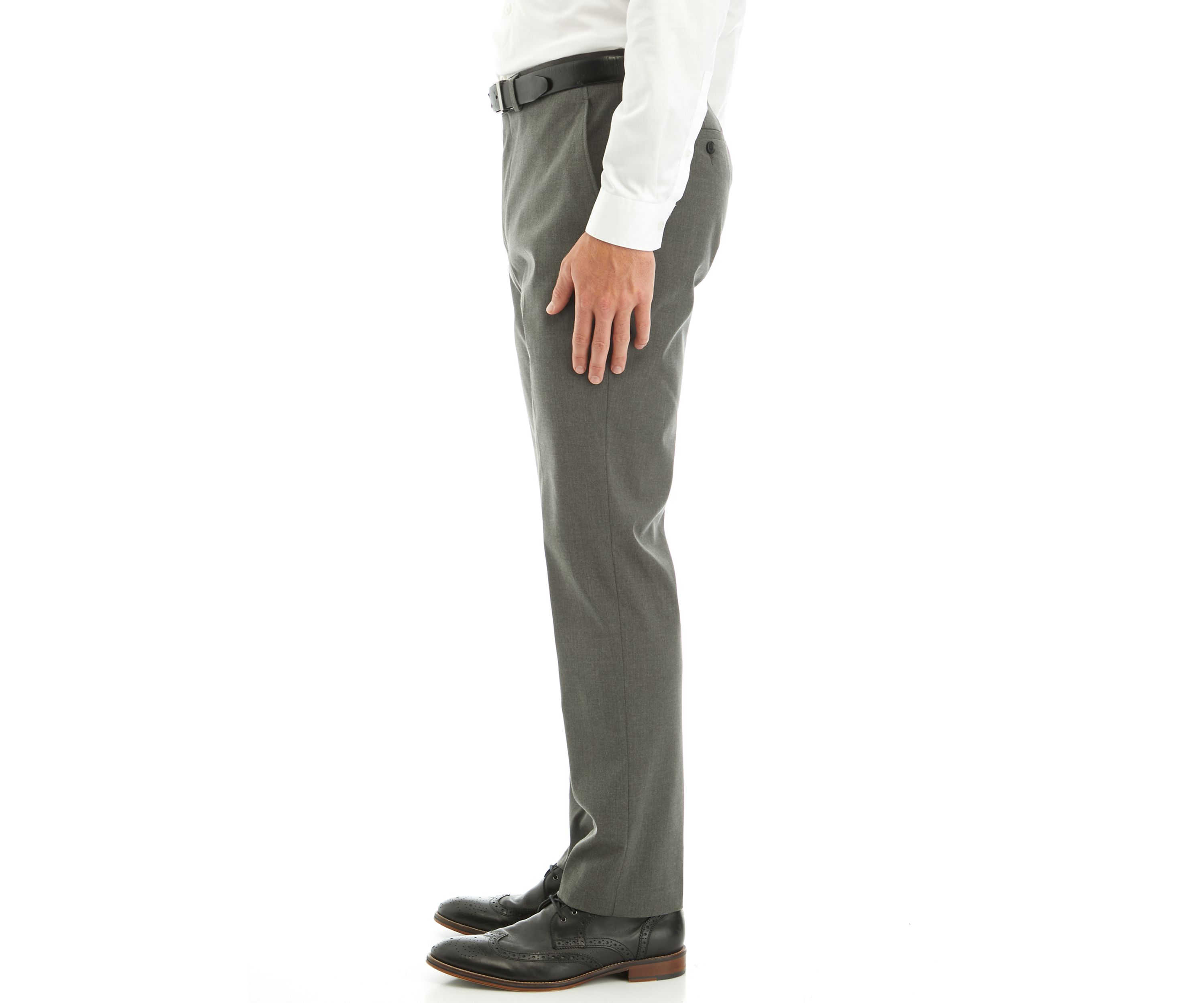 Mens Gray Stripe Pants