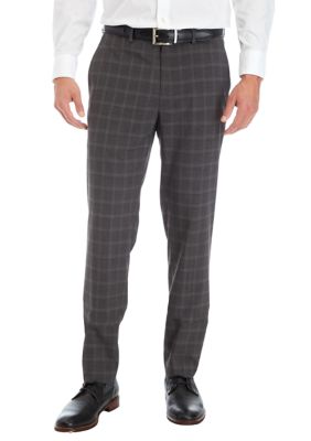 Kenneth Cole Reaction Men's Gray Plaid Pants | belk