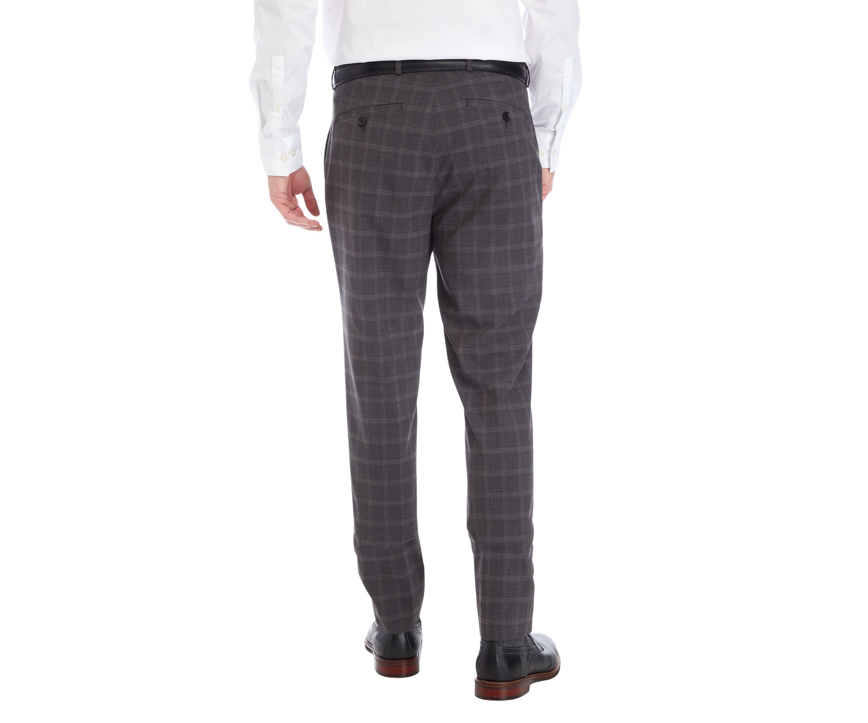Mens Gray Plaid Pants