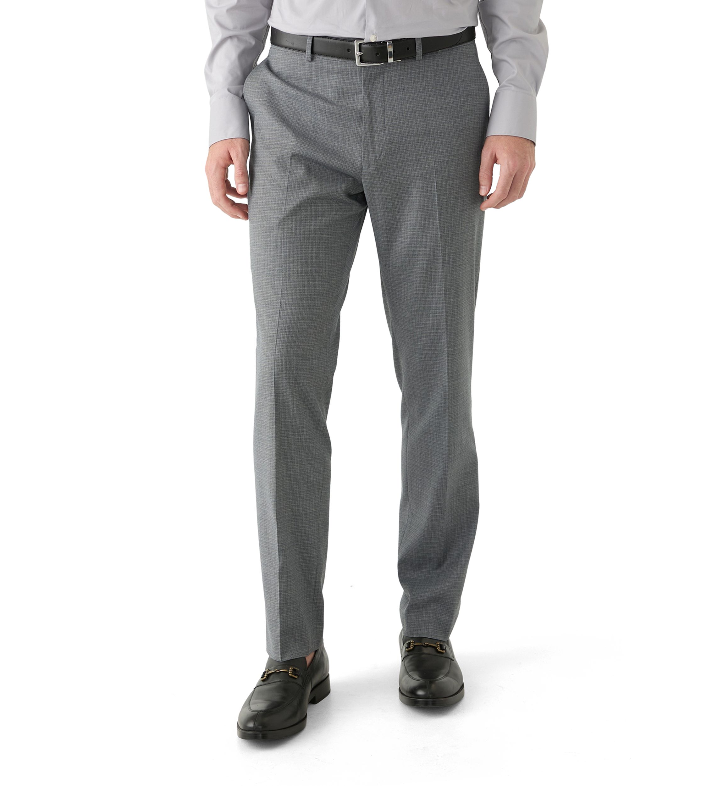 Mens Light Gray Sharkskin Suit Separate Pants