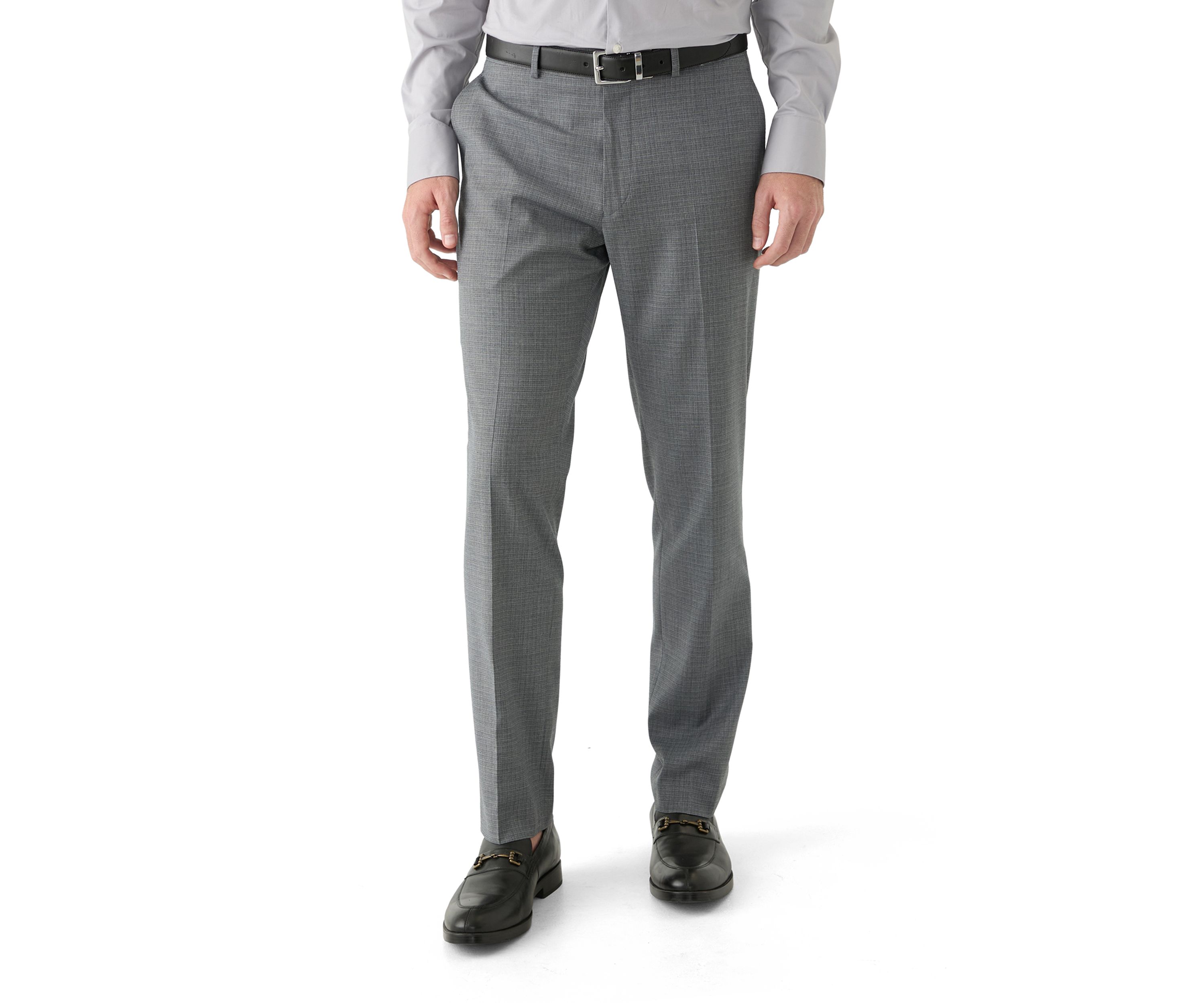 Mens Light Gray Sharkskin Suit Separate Pants