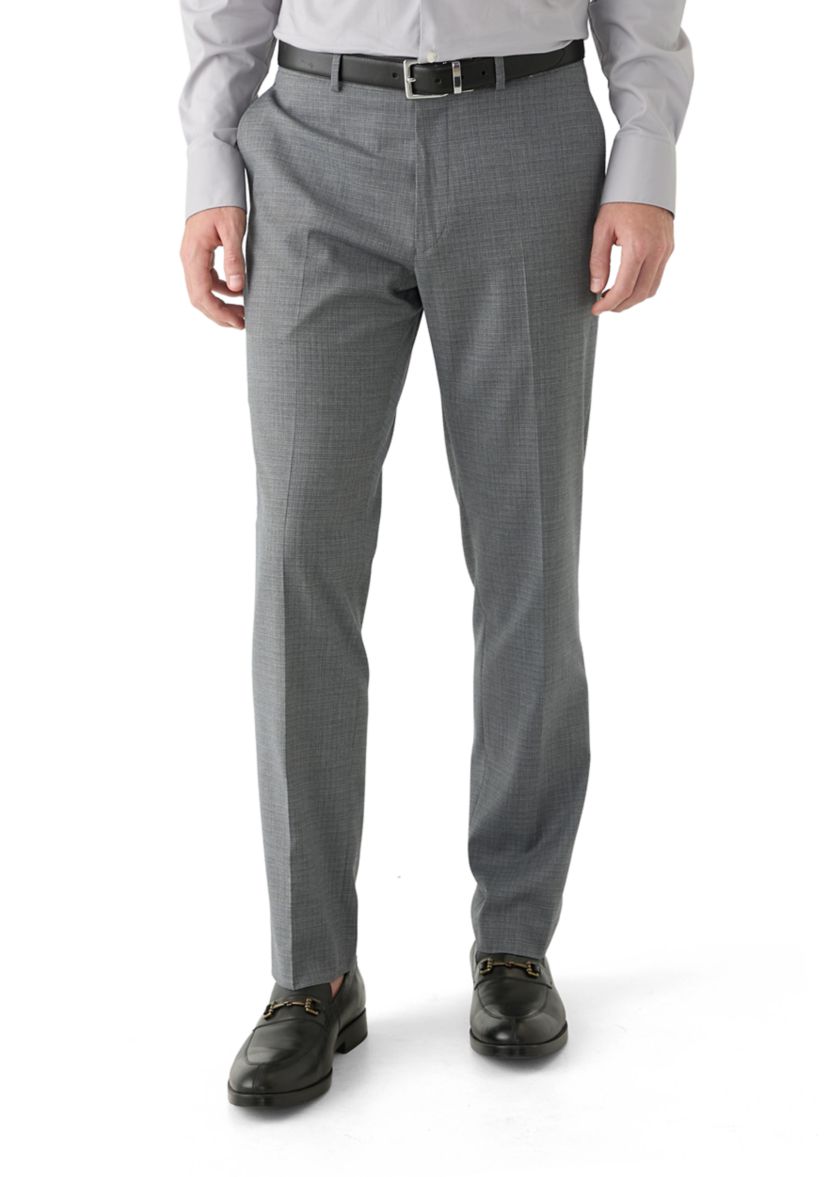 Mens Light Gray Sharkskin Suit Separate Pants