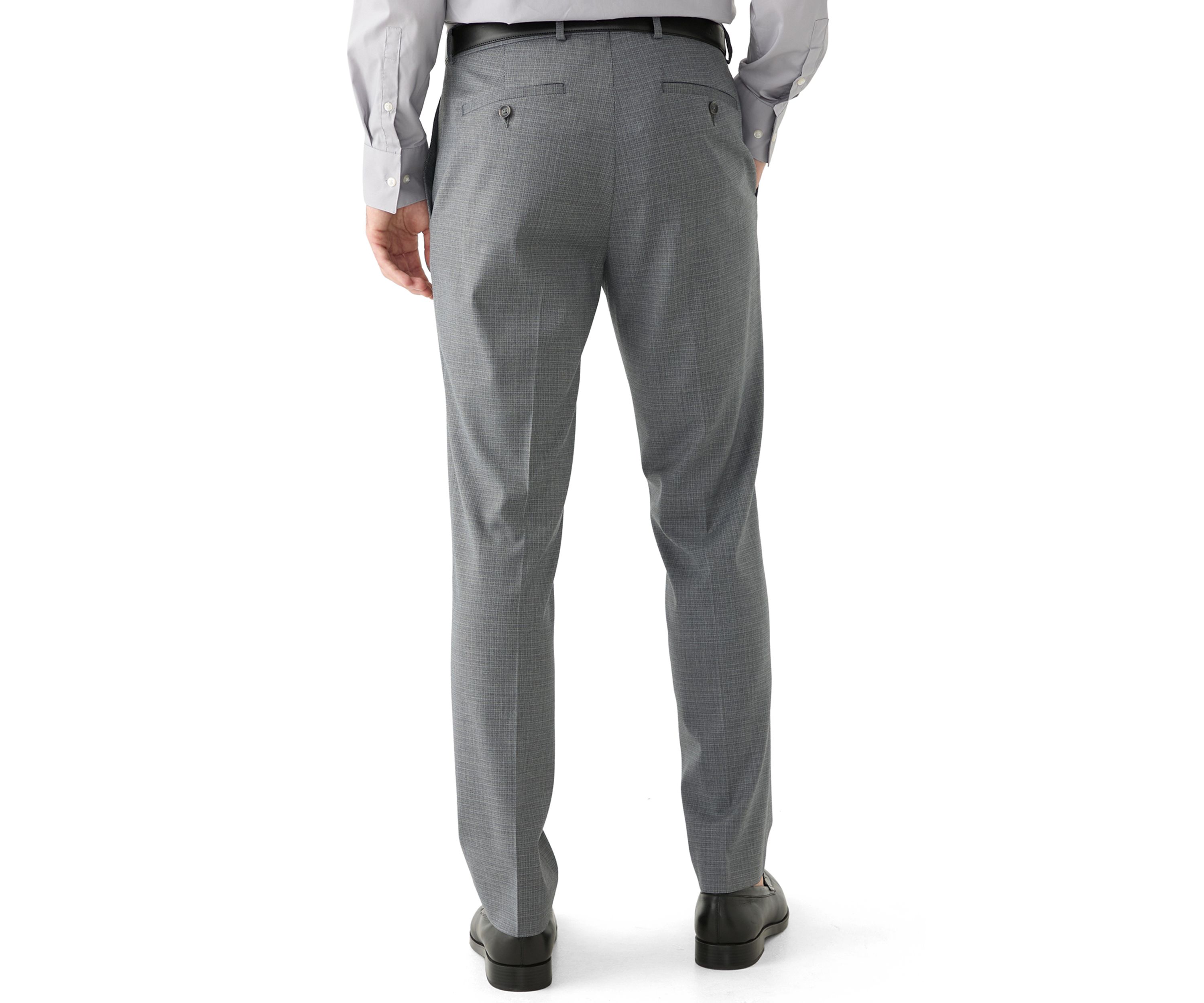 Mens Light Gray Sharkskin Suit Separate Pants