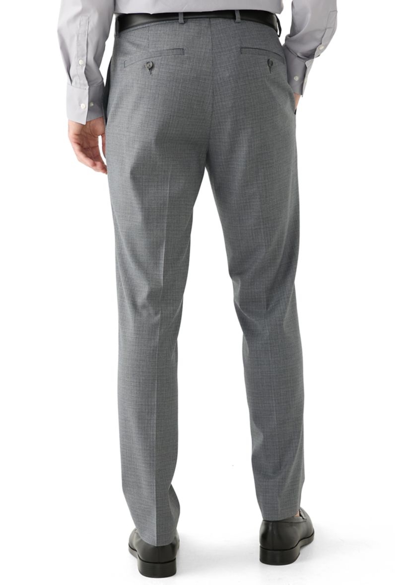 Mens Light Gray Sharkskin Suit Separate Pants
