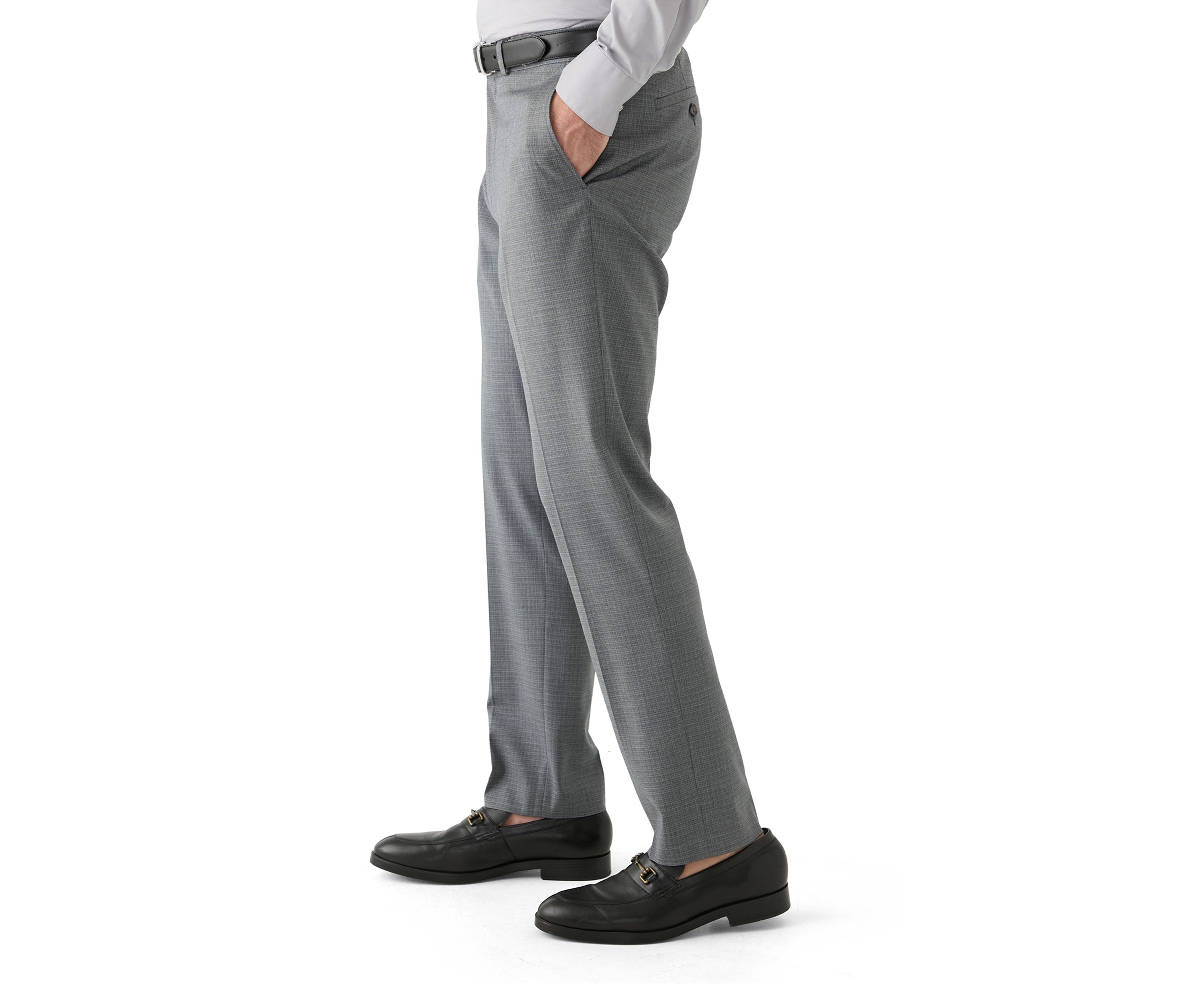 Mens Light Gray Sharkskin Suit Separate Pants