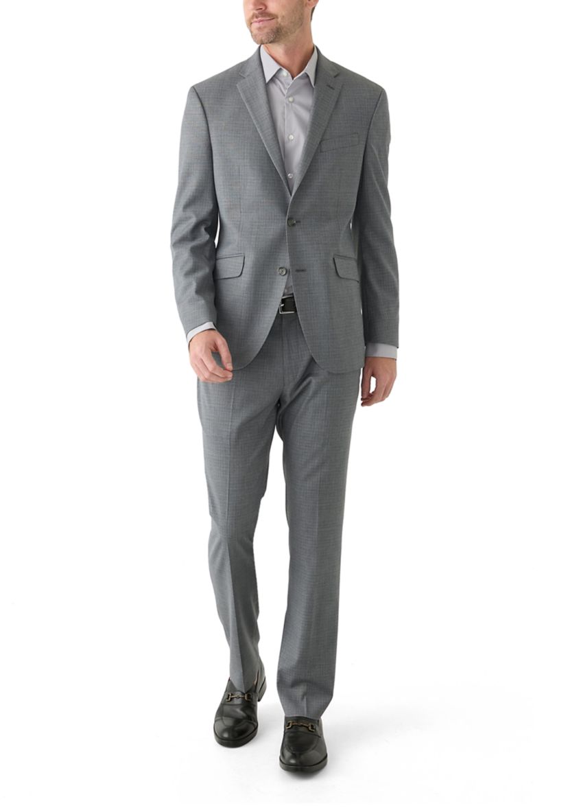 Mens Light Gray Sharkskin Suit Separate Pants