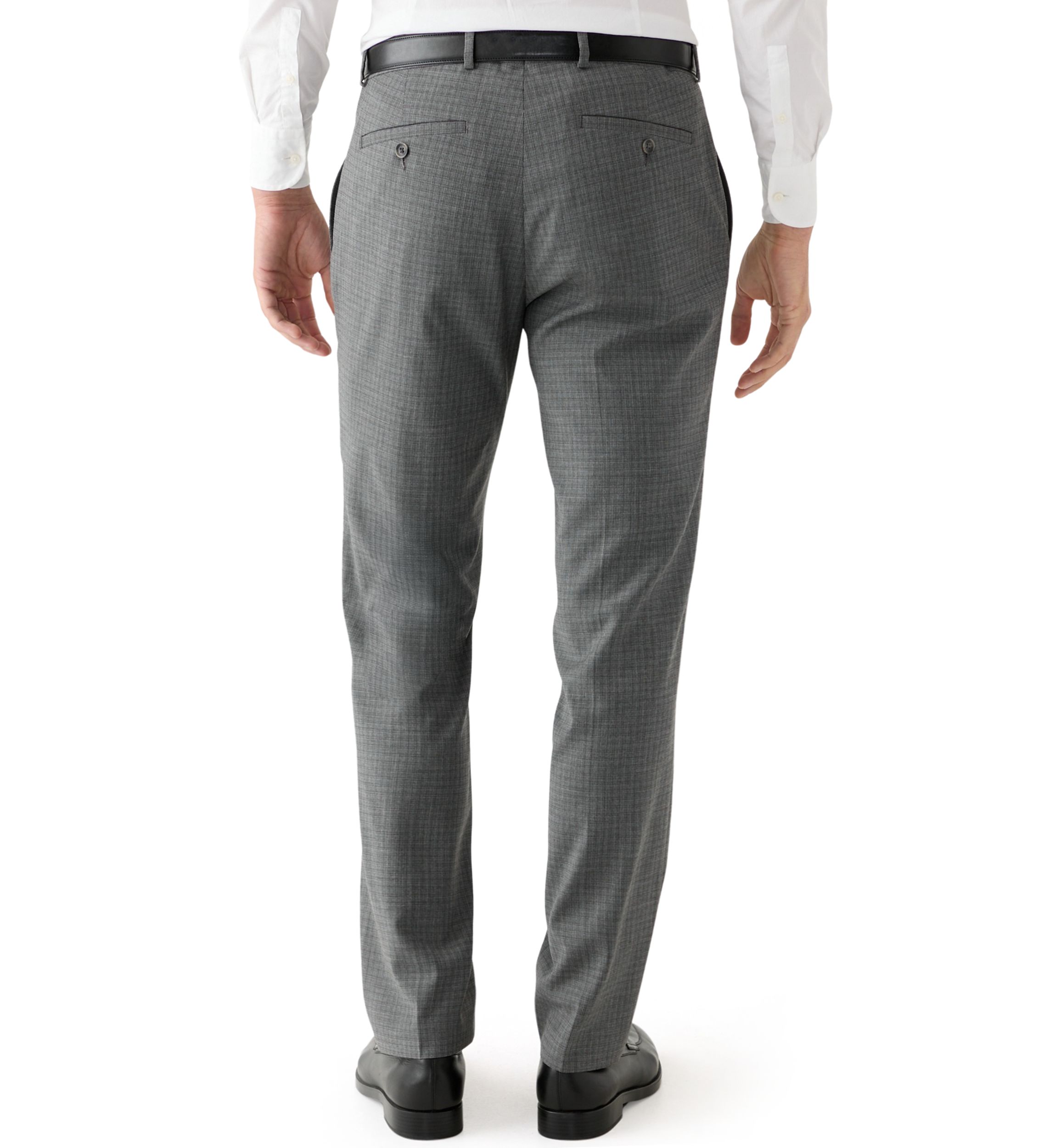 Mens Black Gray Check Printed Suit Separate Pants